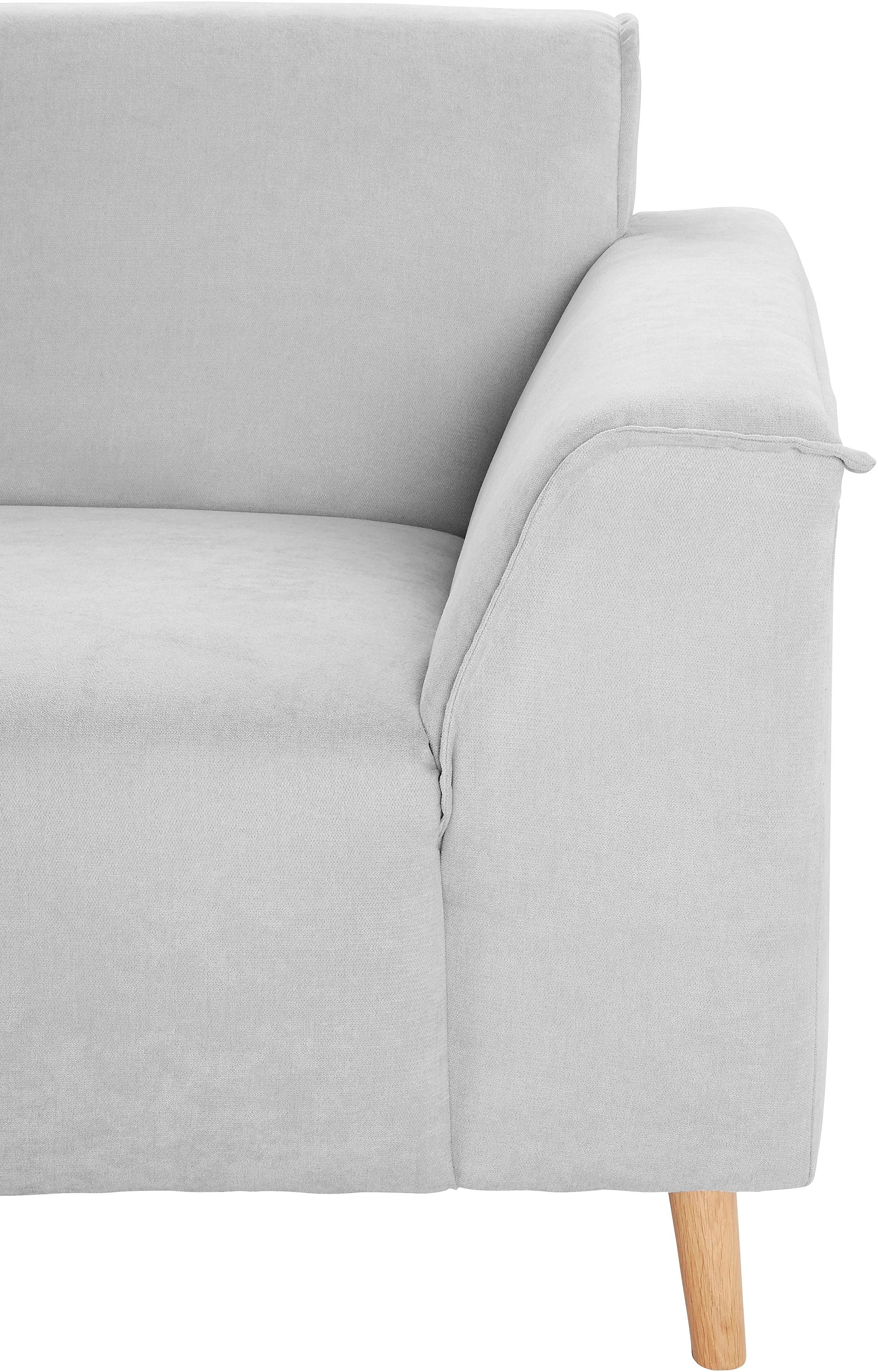 andas 2,5-Sitzer »Janek«, mit Federkern und Keder in scandinavischem Design