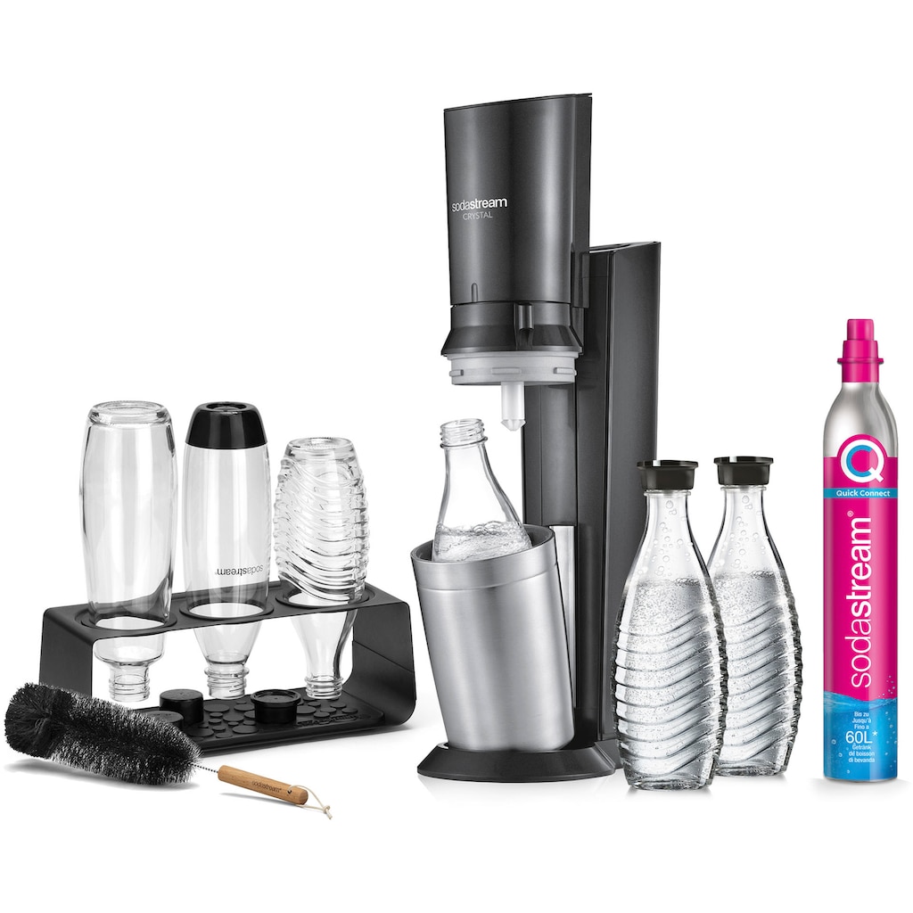 SodaStream Wassersprudler »»Crystal« Mega-Bundle«, (7 tlg.)