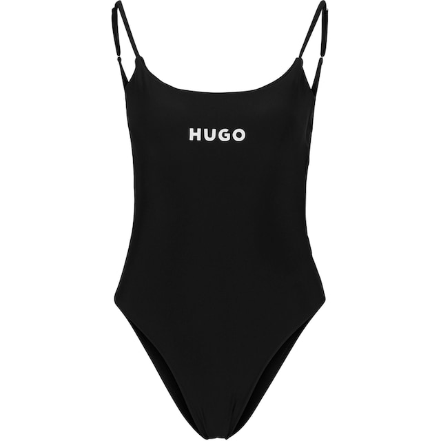 Black Friday HUGO Badeanzug »PURE_SWIMSUIT«, mit Logoschriftzug | BAUR