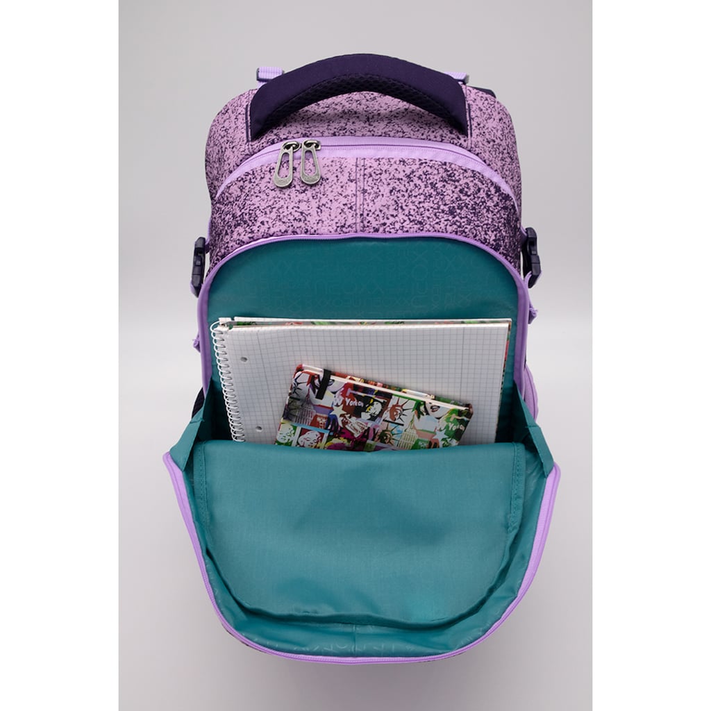 neoxx Schulrucksack »Active, Glitterally perfect«, reflektierende Details