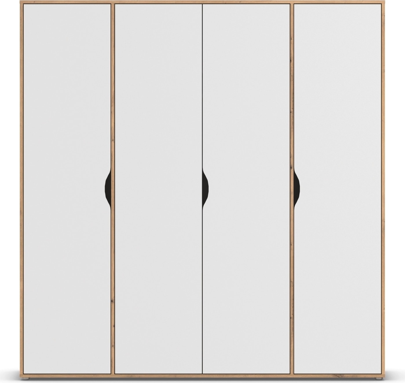 rauch Drehtürenschrank »Kleiderschrank Schrank Garderobe Wäscheschrank NARAI viel Stauraum«, (in 3 verschiedenen Ausstattungen BASIC/CLASSIC/PREMIUM), Griffausfräsungen für eine grifflose Optik TOPSELLER MADE IN GERMANY