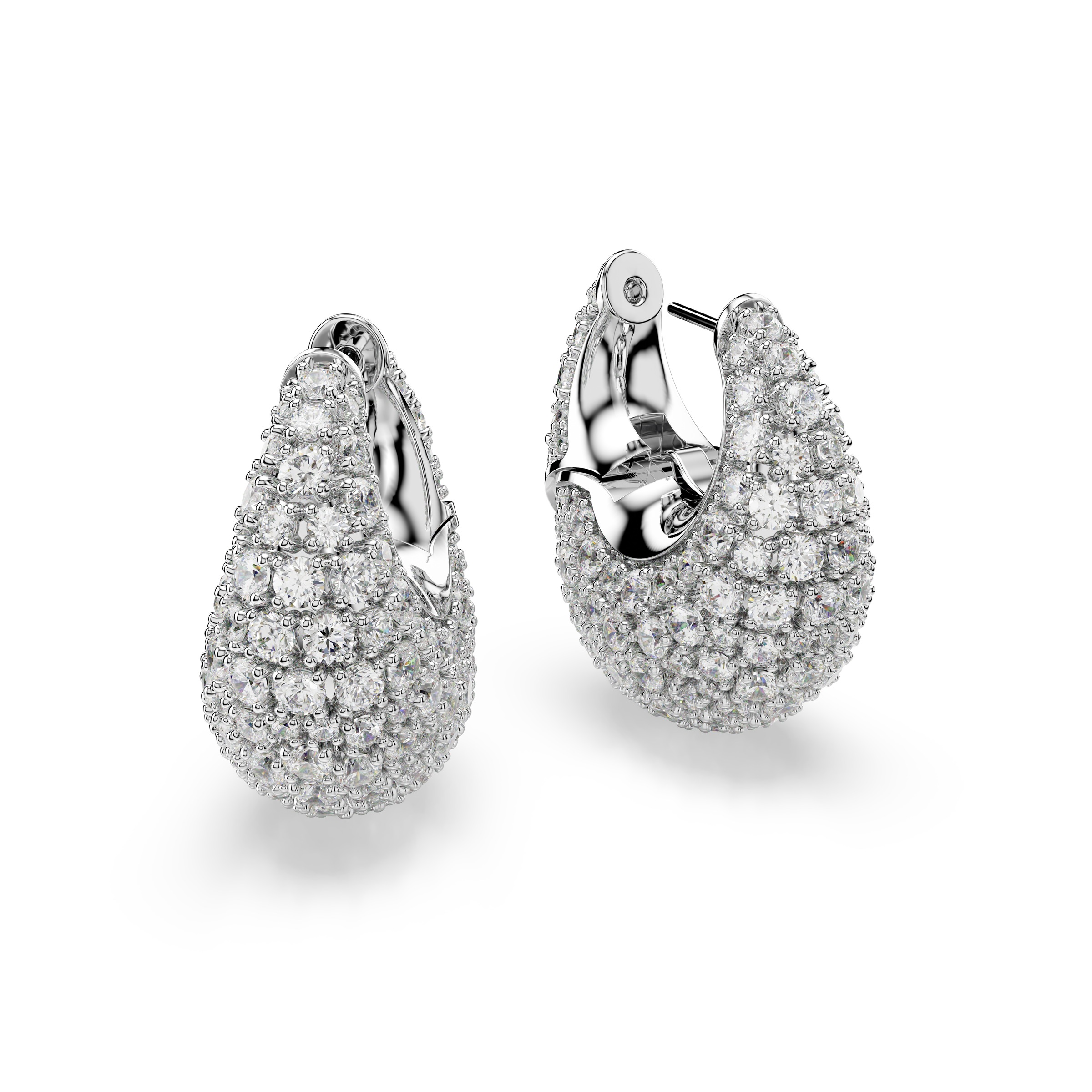 Swarovski Paar Creolen »Schmuck Geschenk Sublima Ohrringe«, mit Swarovski® Kristall, Swarovski® Zirkonia (synth.)