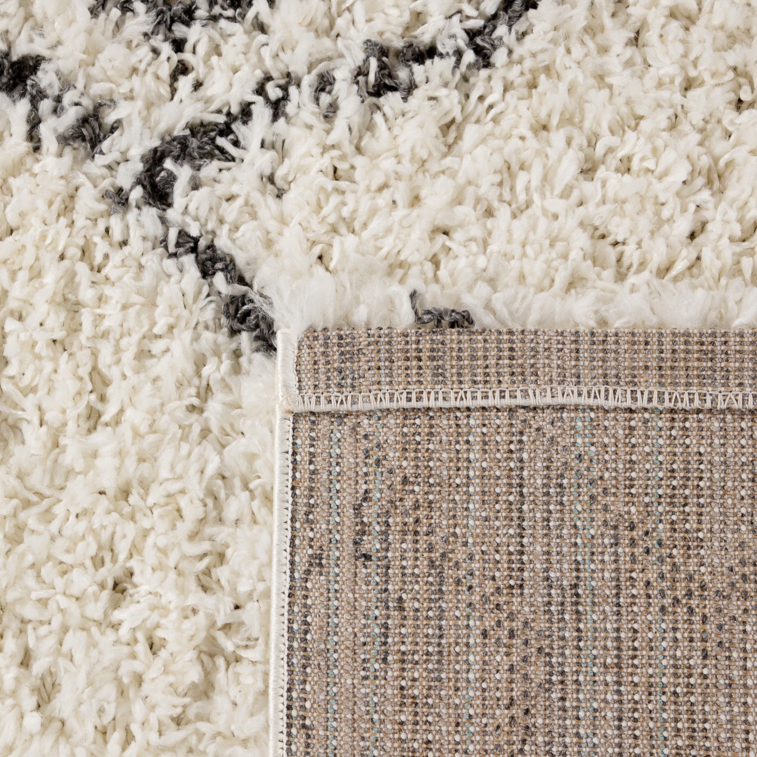 Thumbnail - Paco Home Hochflor-Teppich "Kalmar 448", rechteckig, 44 mm Höhe, Shaggy, Scandi Design, modernes Rauten Muster, weich & ...