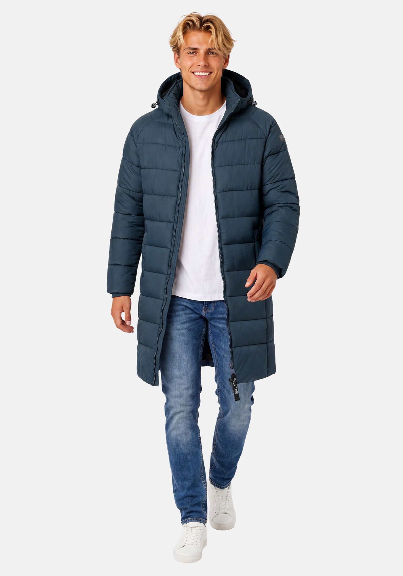 Alessandro Salvarini Winterjacke "ASLoongi" mit warmem Teddyfell und abnehmbarer Kapuze