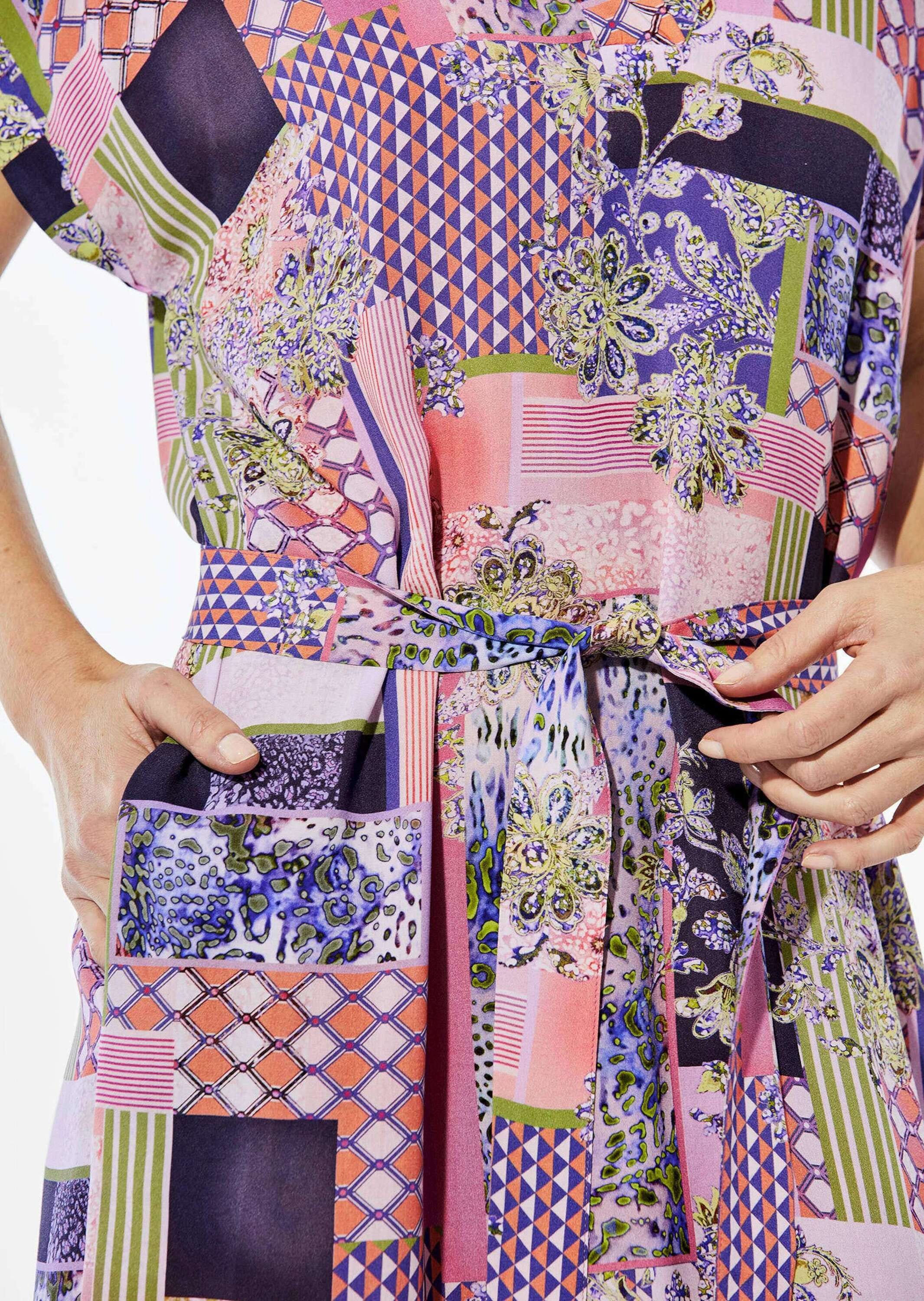 GOLDNER Sommerkleid »Kleid Kleid mit V-Ausschnitt«