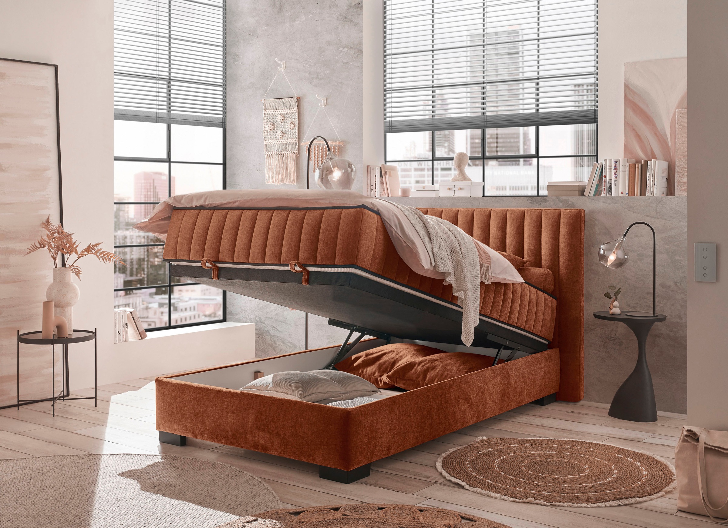 ED EXCITING DESIGN Boxbett »Nagol«, mit Bettkasten, mit Wendematratze, erhältlich in verschiedenen Breiten