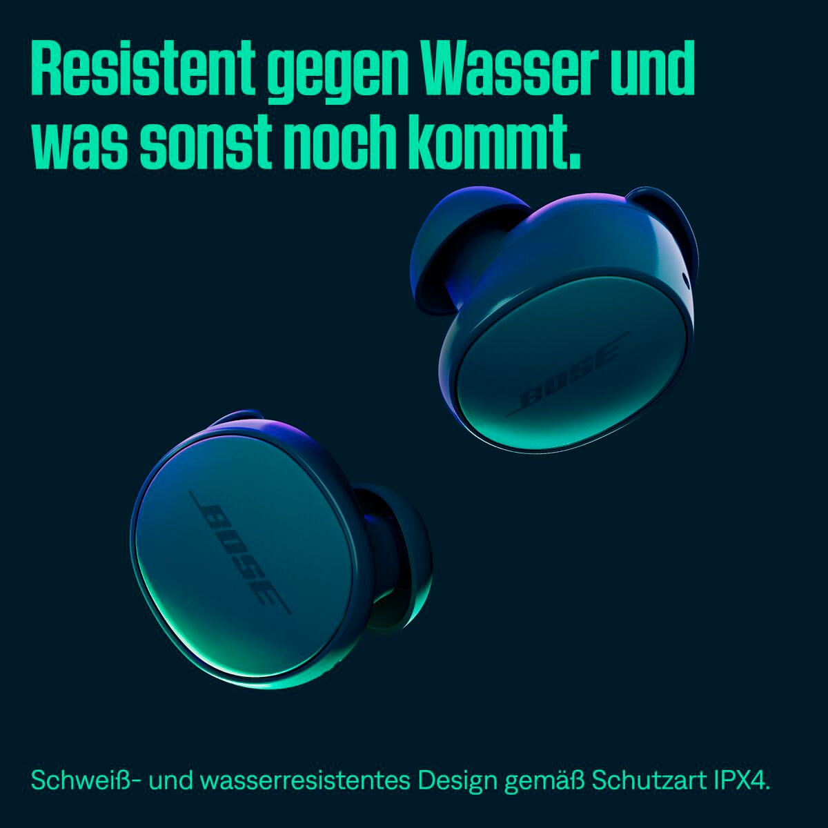 Bose Kopfhörer »QuietComfort Earbuds Twilight Blue«, Bluetooth, Active Noise Cancelling (ANC)-Gestenkontrolle-Quick Attention Modus
