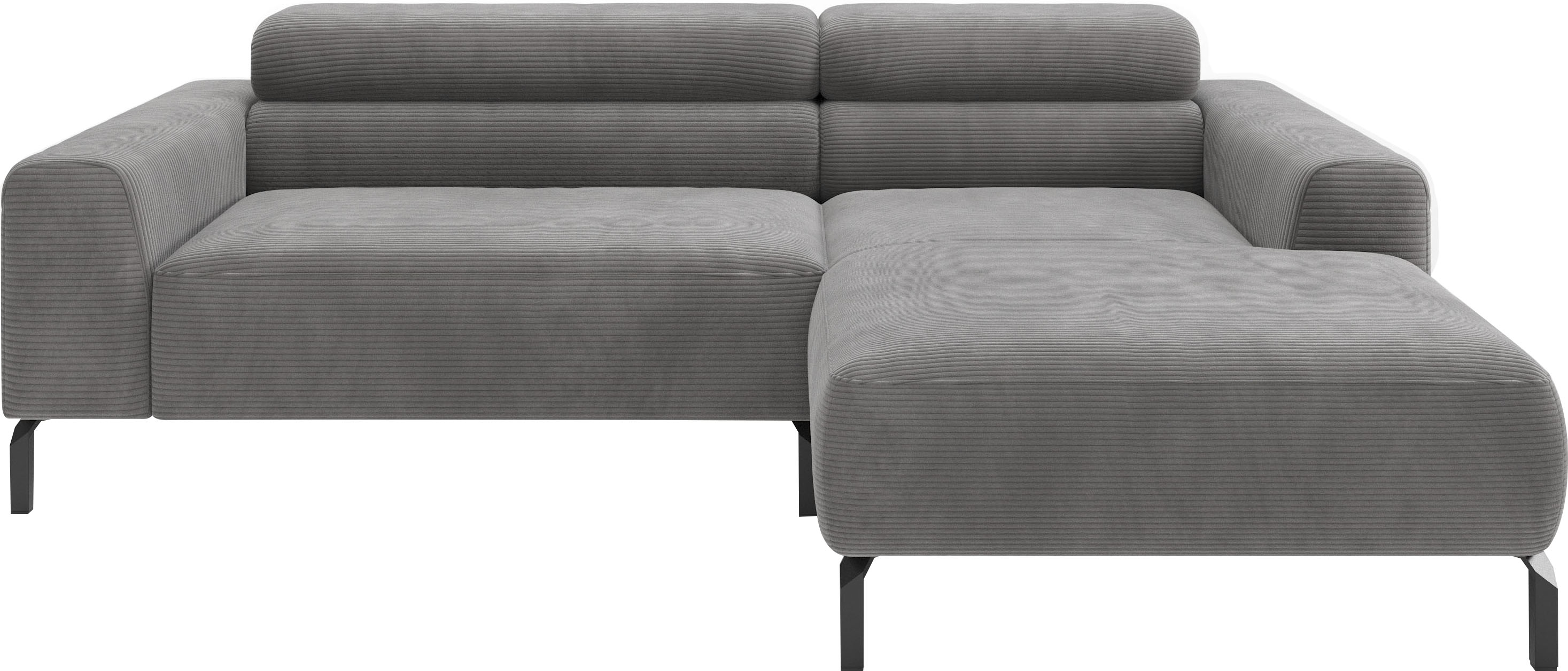Home affaire Ecksofa "Ecksofa, L-Form, incl. Kopfteilverstellung, Breite 223 cm" wahlweise elektrische Sitztiefenverstellung