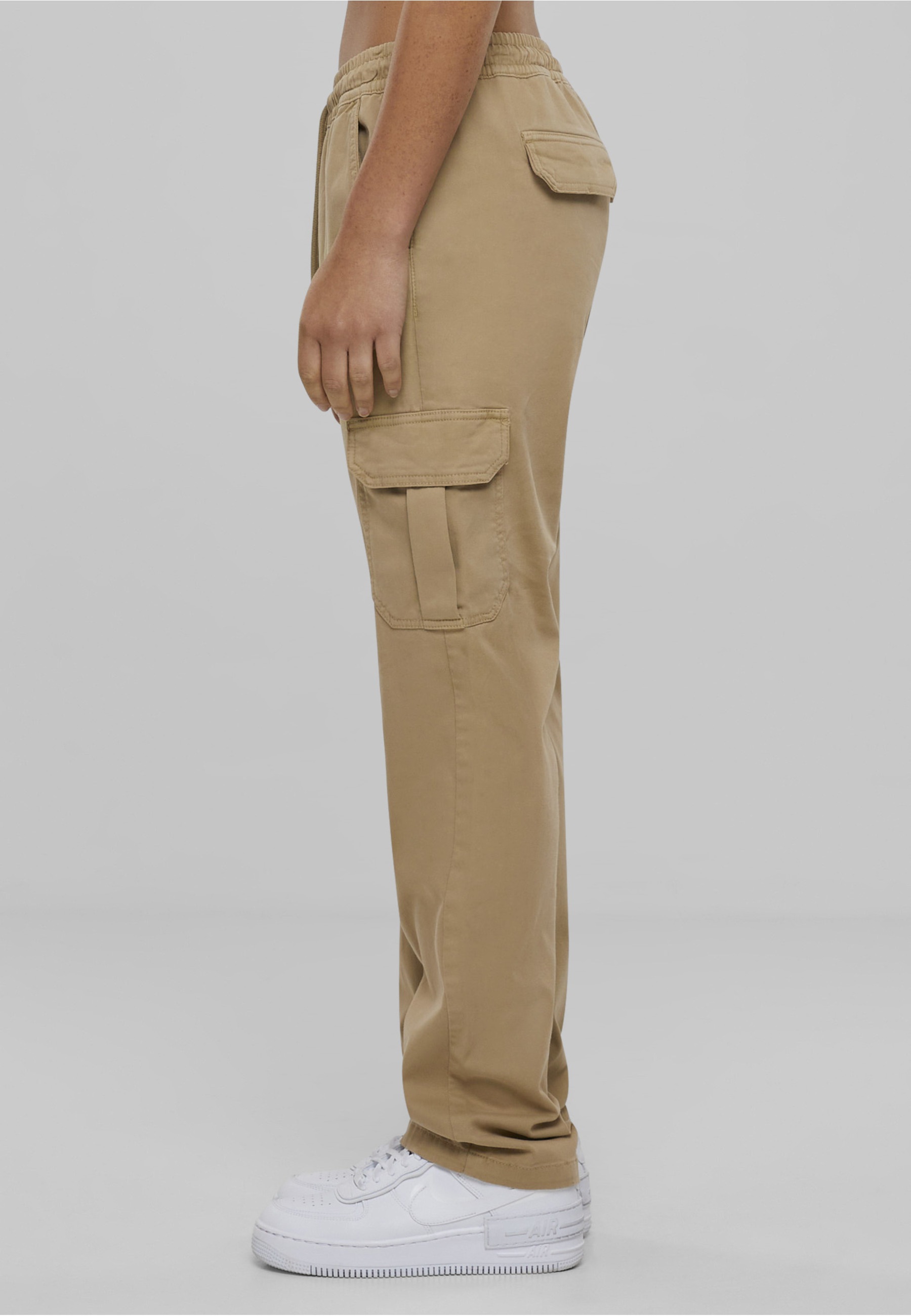 URBAN CLASSICS Cargohose »Urban Classics Damen Ladies High Waist Twill Cargo Pants«