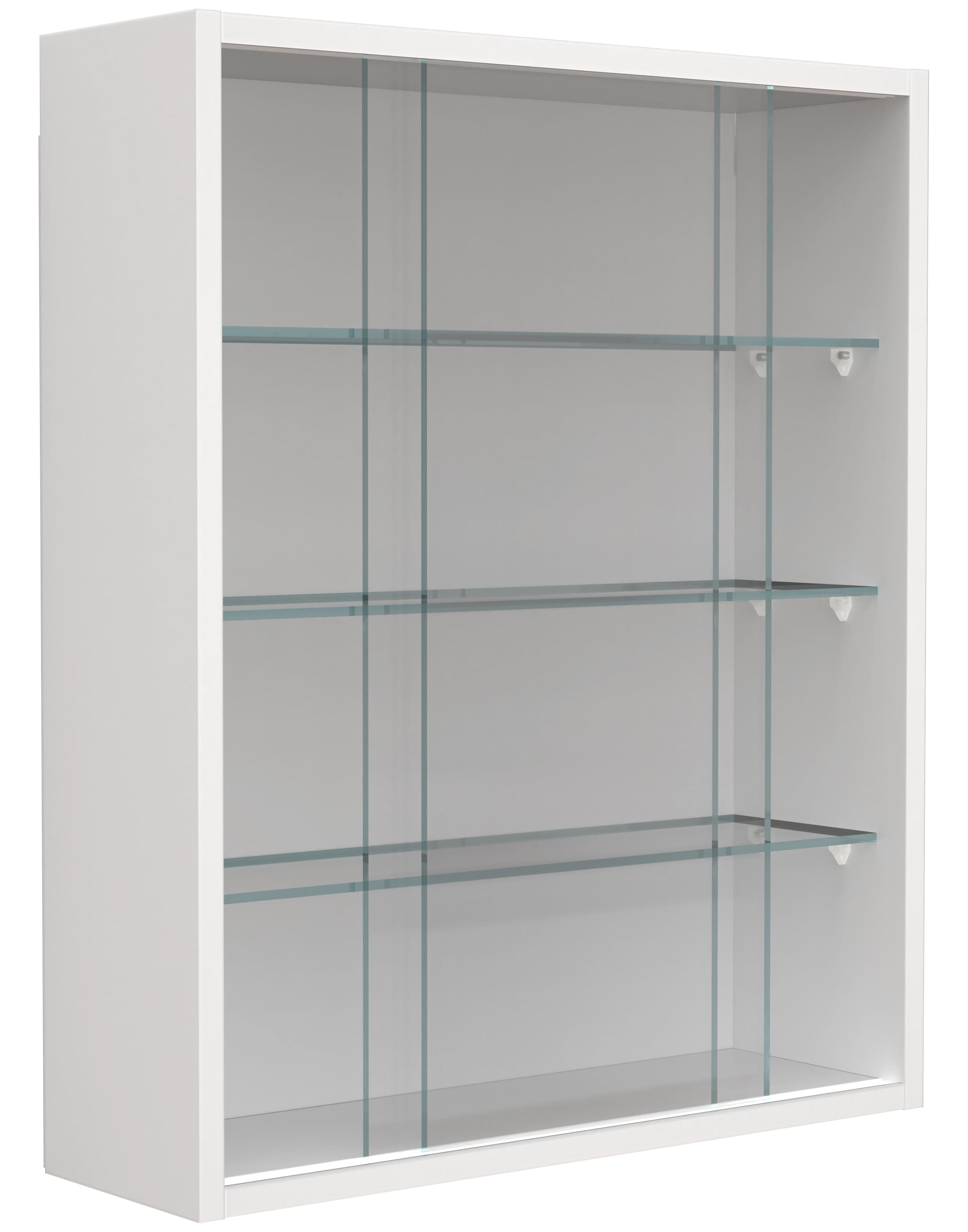 VCM Wandregal »VCM Glasvitrine hängend | Vitrine Glas mit ESG-Sicherheitsglas | Maße ca. H. 60 x B. 50 x T. 15 cm | Hängevitrine Glas | Modern und platzsparend | Glas Vitrinenschrank - Drivalo M«