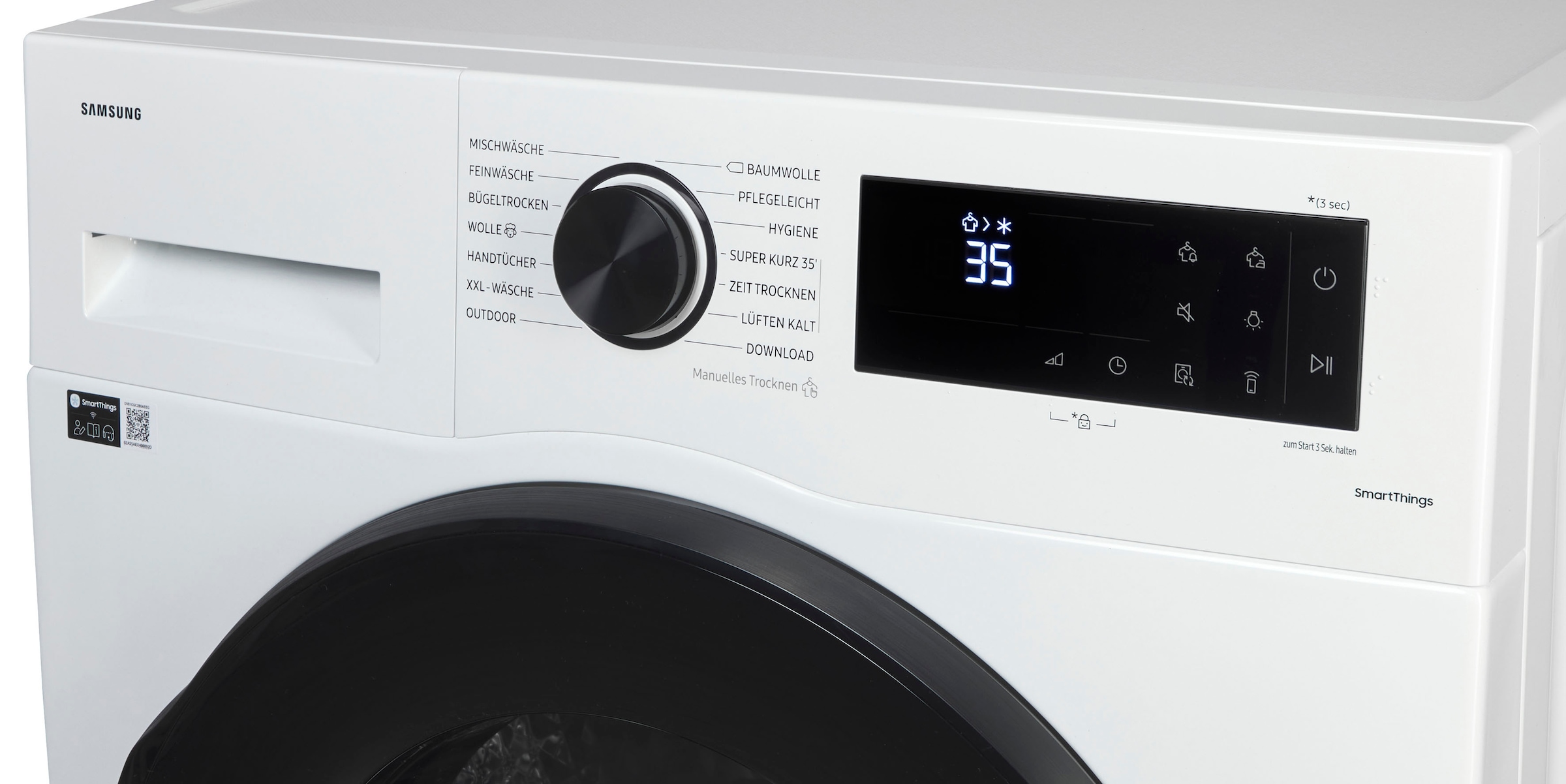 Samsung Wärmepumpentrockner »DV81CGC2B0AE«, DV5000C, 8 kg, Air Refresh & Hygiene-Programm