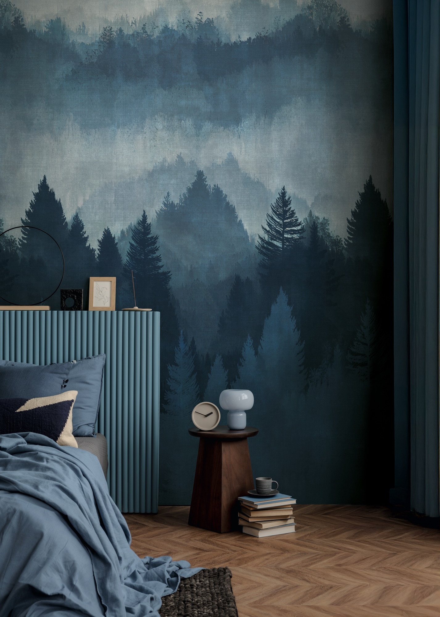 living walls Fototapete »The Wall 4 Eyecatcher – Atmosphärischer Wald Vlies-Fototapete« Motiv | matt | naturalistisch leicht strukturiert Atmosphärischer Wald mit atmosphärischer Tiefe
