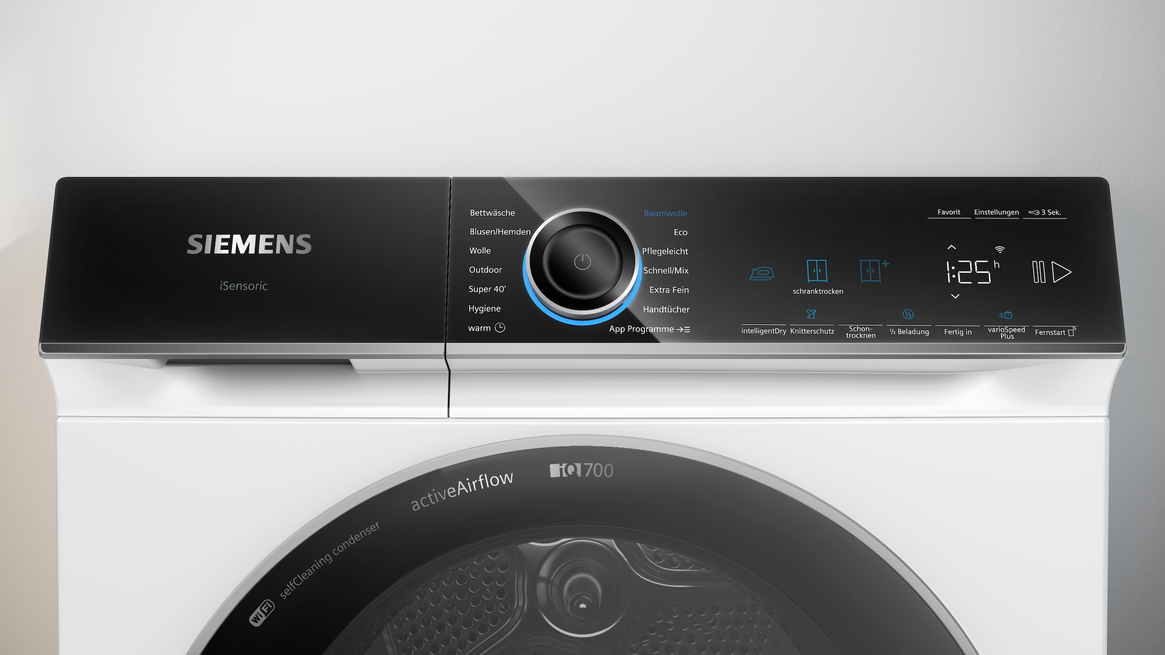 SIEMENS Wärmepumpentrockner »WR47B2C40« iQ700 Schnellster Trockner, Selbstreinigender Kondensator, autoDry