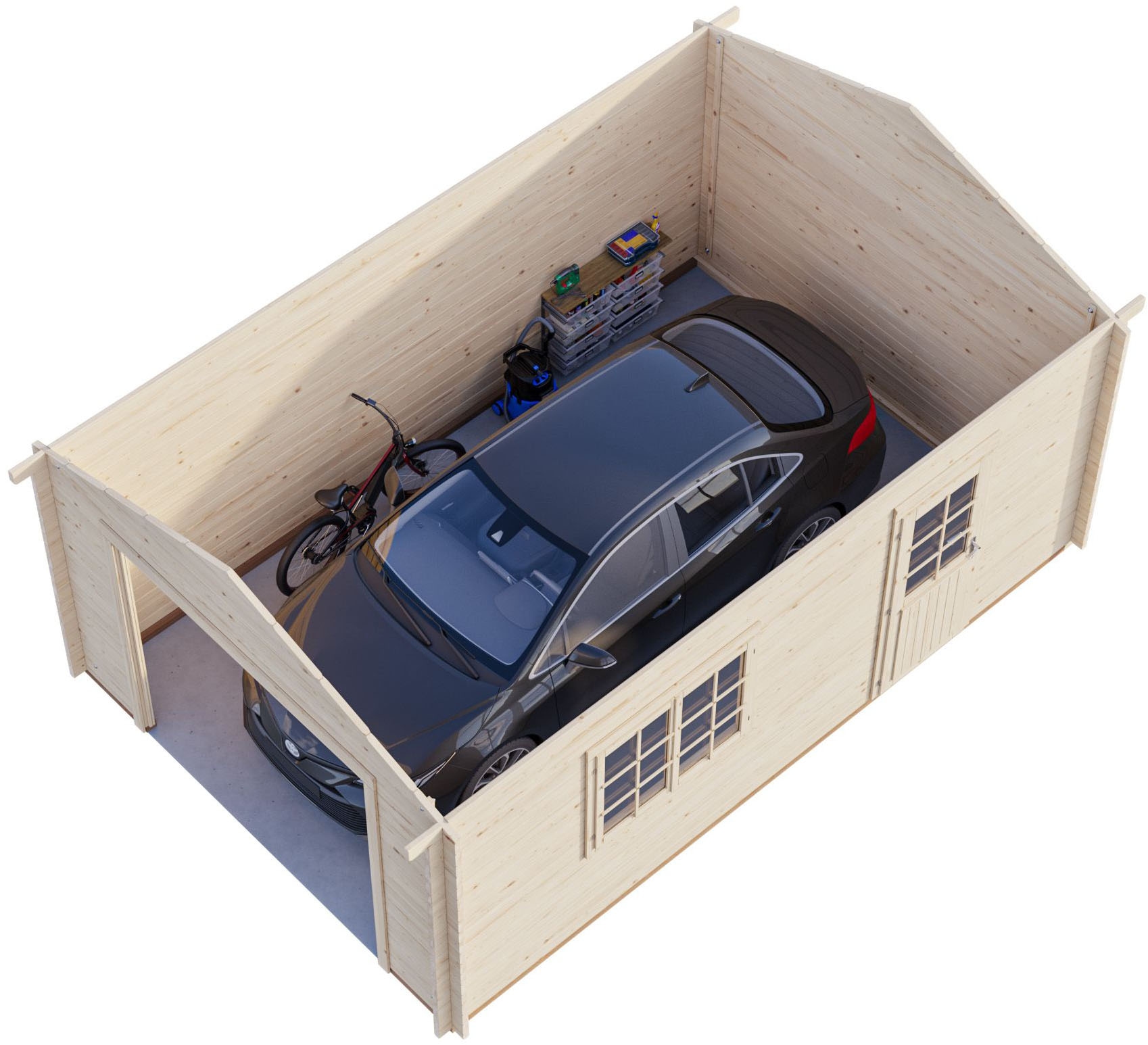 Palmako Garage »Roger, ohne Tor« BxTxH: 426x598x276 cm