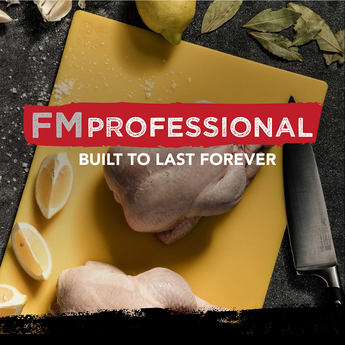 FMprofessional Schneidebrett »extra großes Brett aus Kunststoff« Profi Gastro Schneidebretter – spülmaschinenfest, ca. 45 x 30 cm