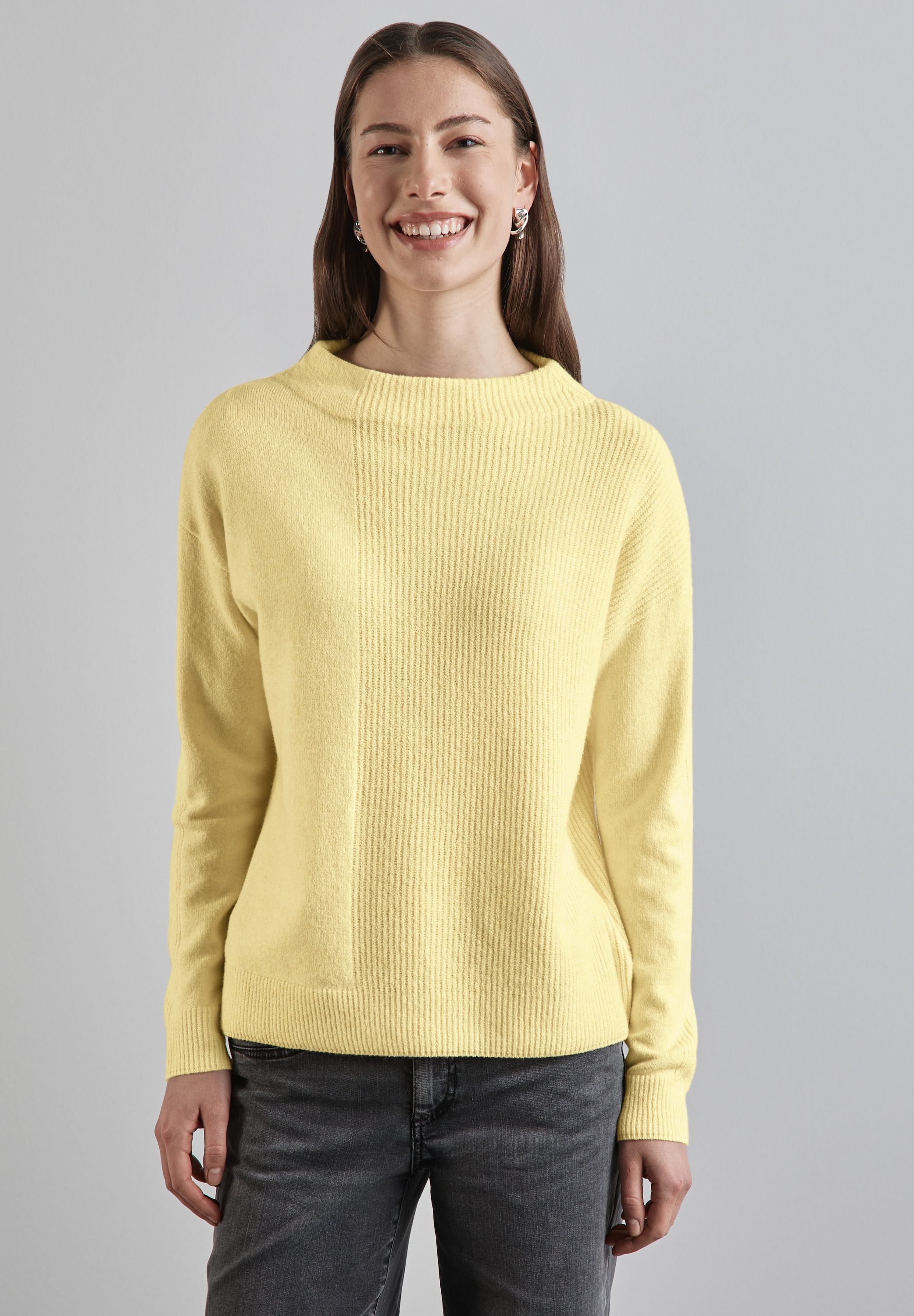 STREET ONE Strickpullover, im soften Baumwoll-Mix günstig online kaufen