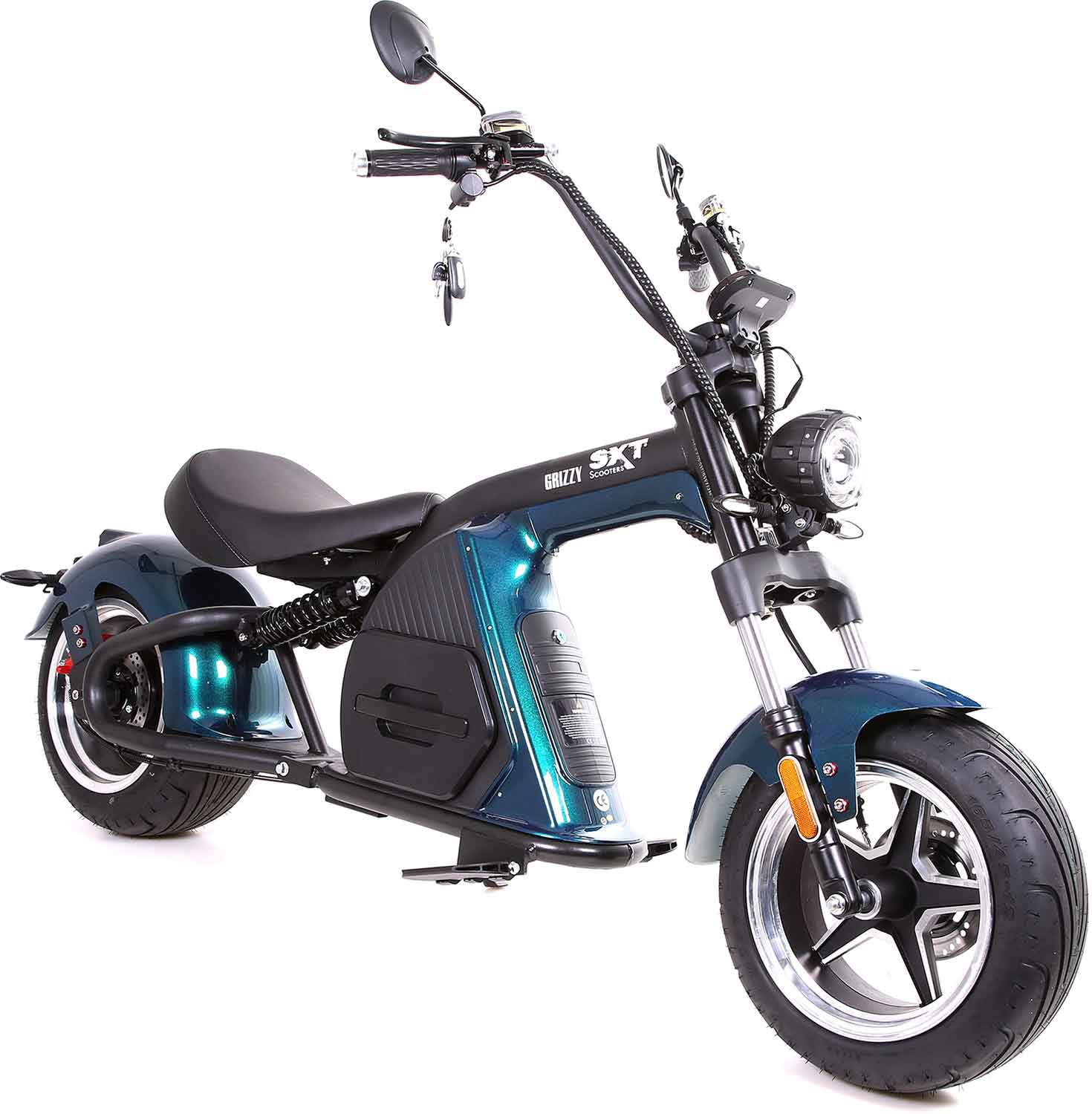 SXT Scooters E-Motorroller »SXT Grizzy«, bis zu 70 km Reichweite, mit Straßenzulassung und integr. Alarmanlage