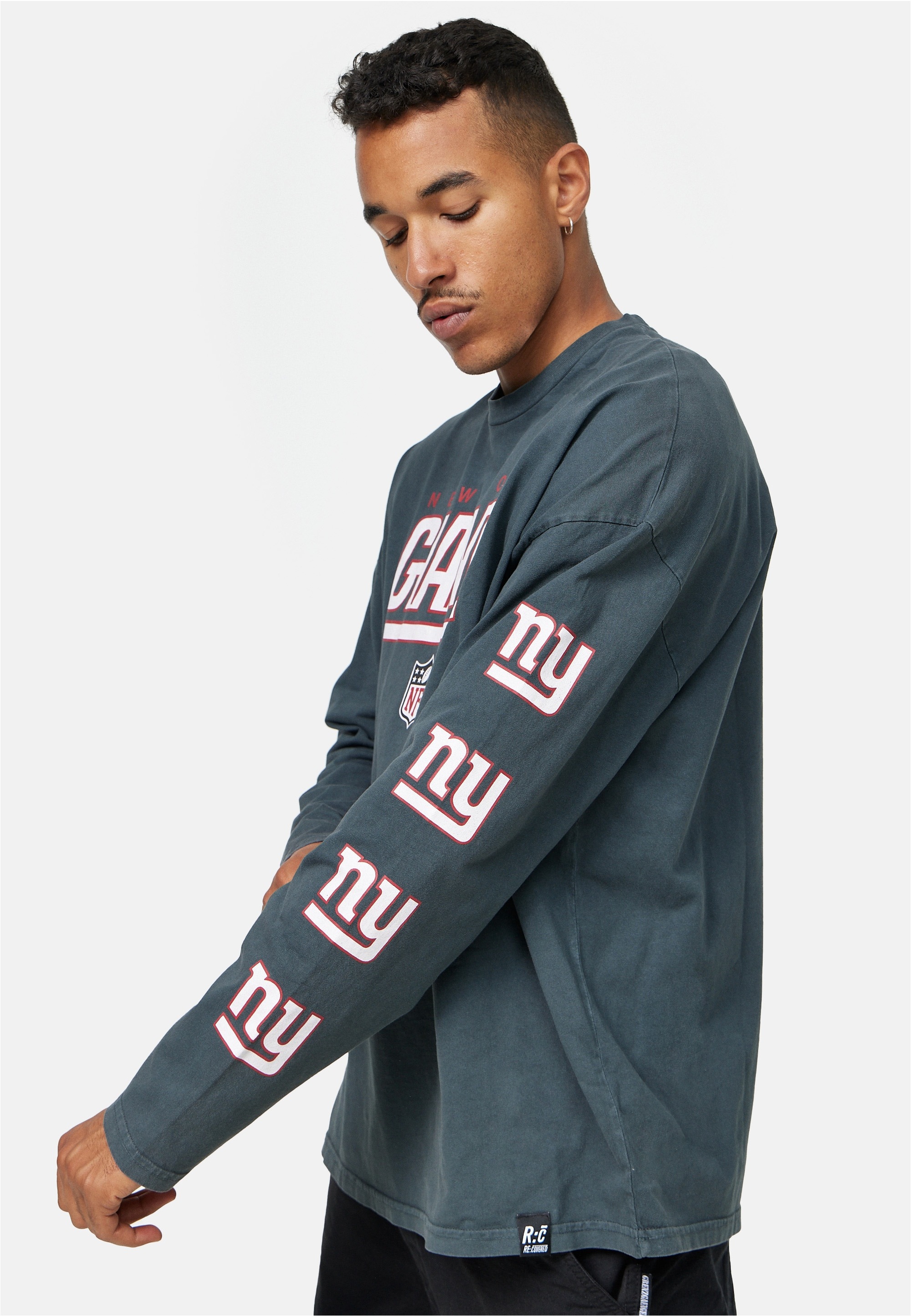 Recovered Langarmshirt »NFL New York Giants Oversized L/S Washed«, (1 tlg.), für alle New York Giants-Fans