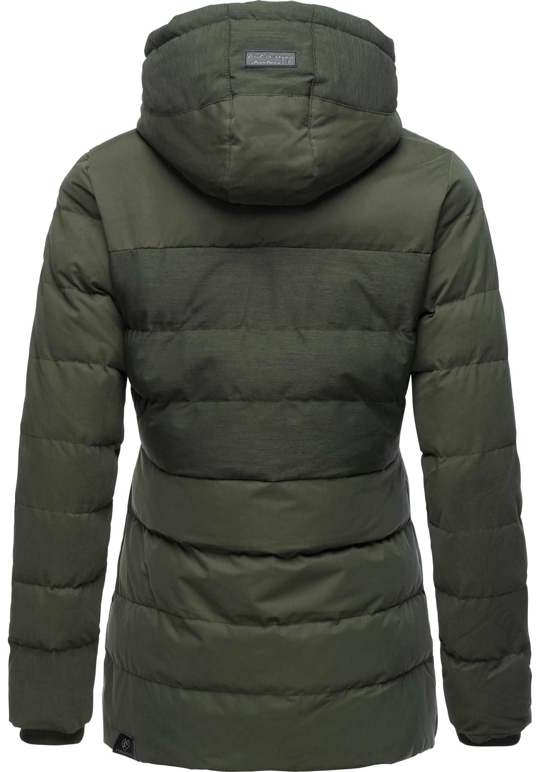 Thumbnail - Ragwear Winterjacke "Quantic", mit Kapuze, stylische Steppjacke mit Teddyfell-Kapuze