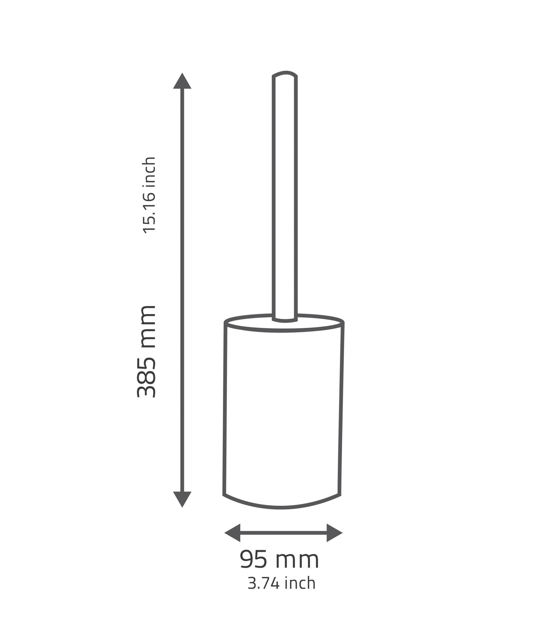 Ridder WC-Garnitur »Brick«, aus Polyresin (Kunststein)-Polypropylen-Edelstahl, rostfrei