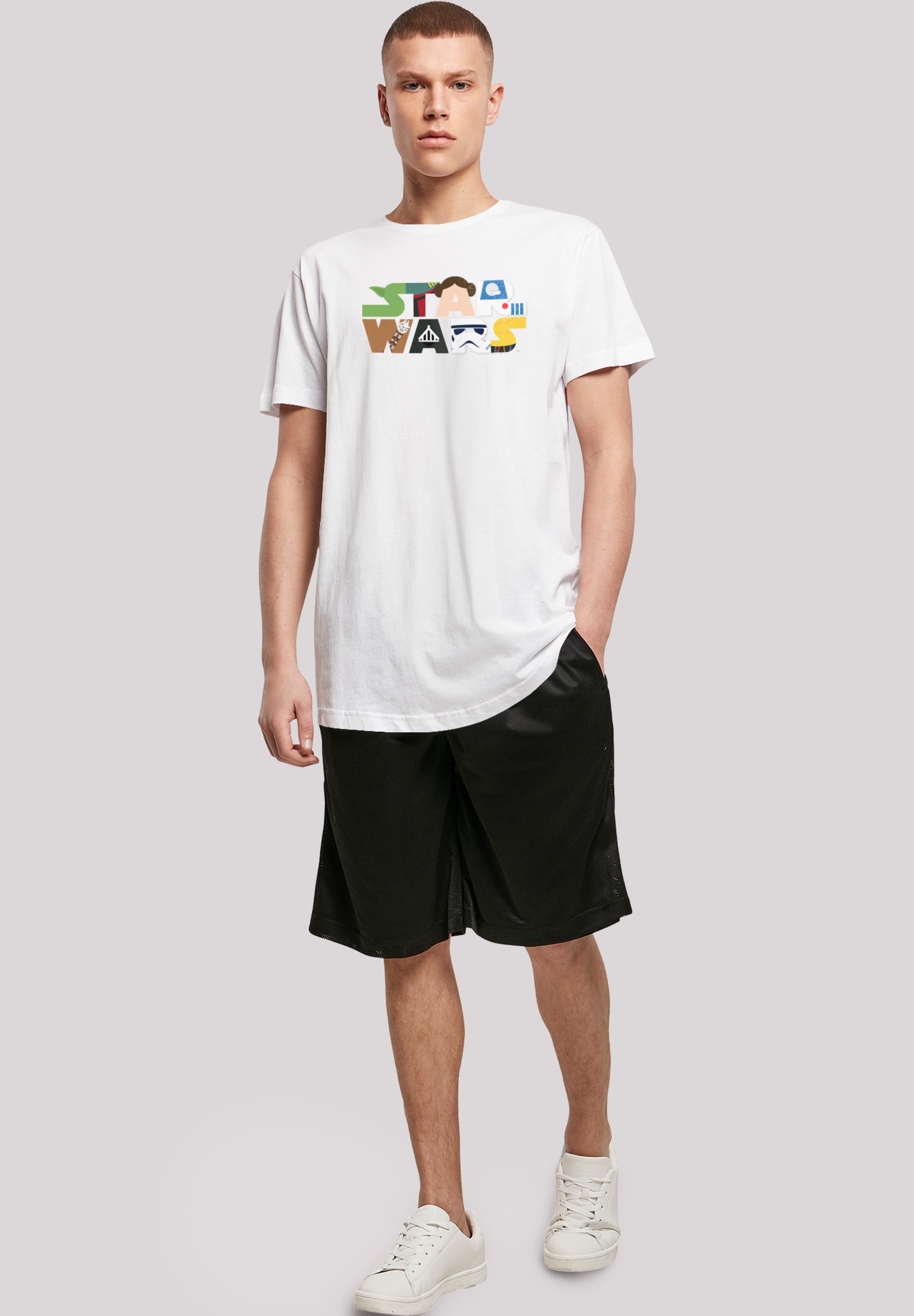 F4NT4STIC T-Shirt »Star Wars Character Logo«, Print