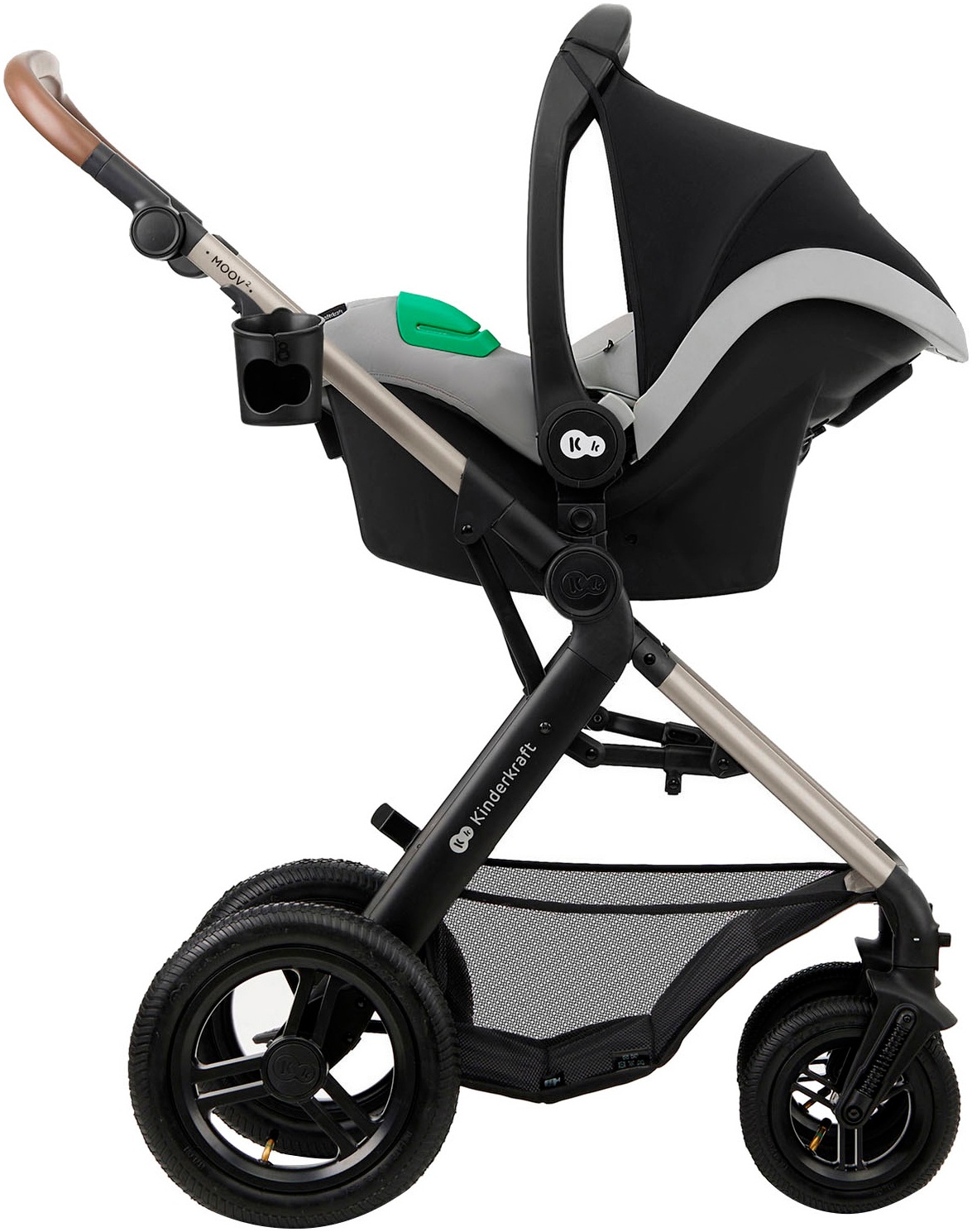 Kinderkraft Kombi-Kinderwagen »MOOV 2 4in1 AIR«, 27 kg, mit Luftreifen