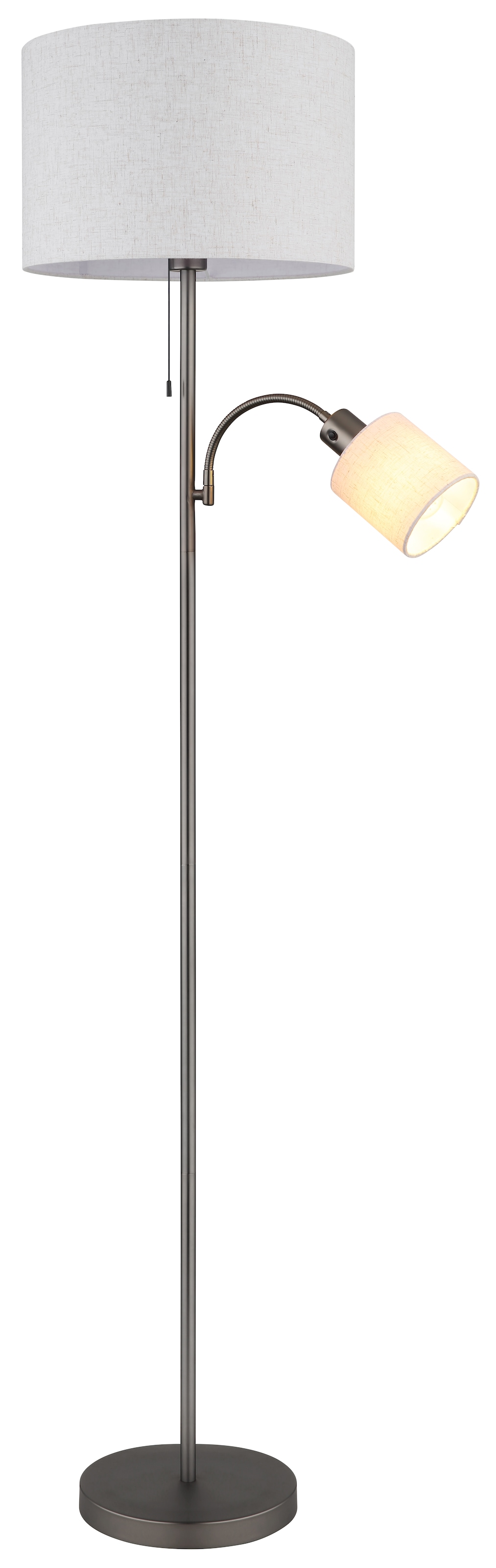 NOWA Stehlampe »THEA« E27 1 Stk. Fluter & Leselicht getrennt schaltbar, Flexarm