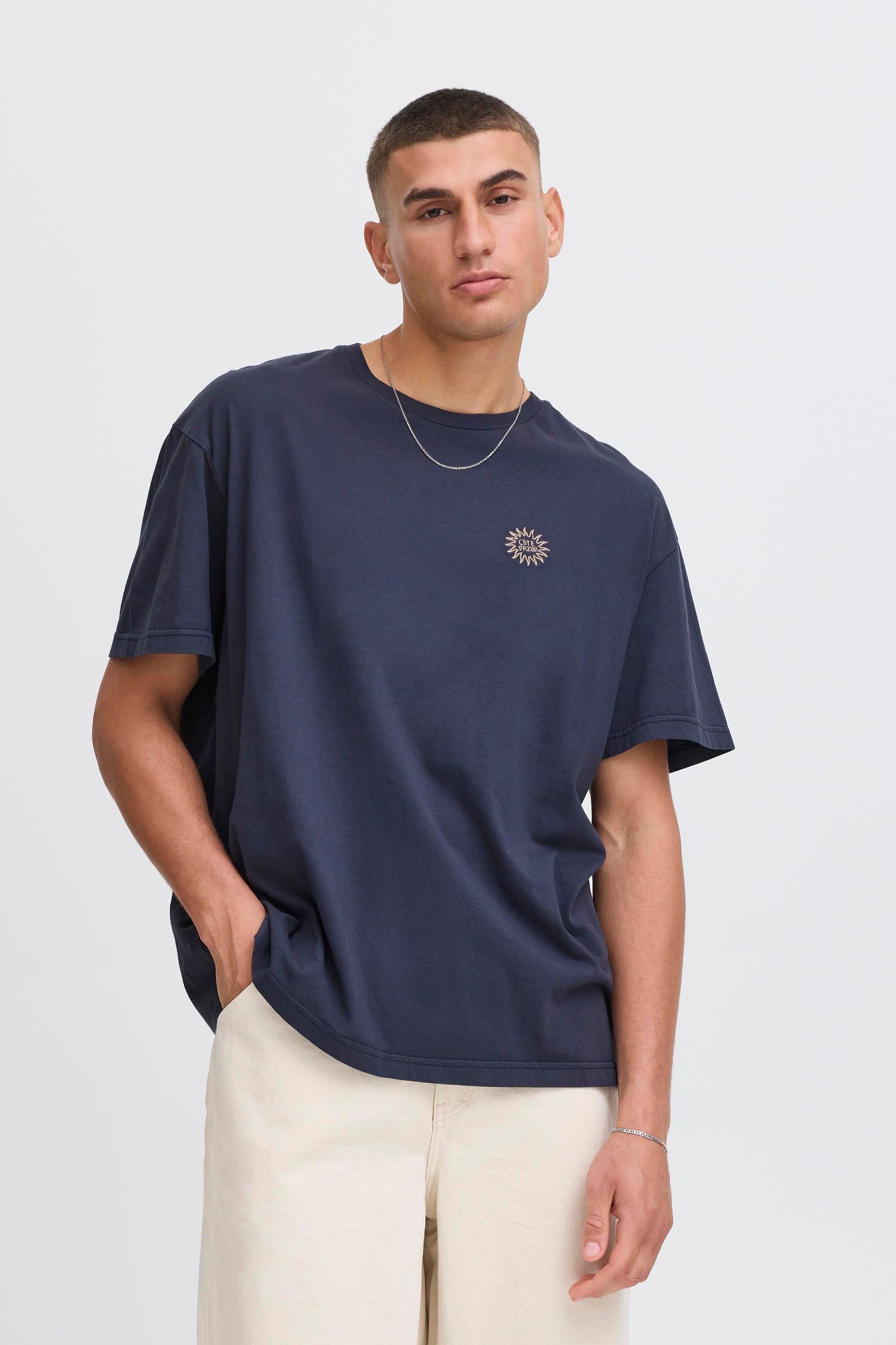 !solid SDPAVEL T-Shirt Blue M 2