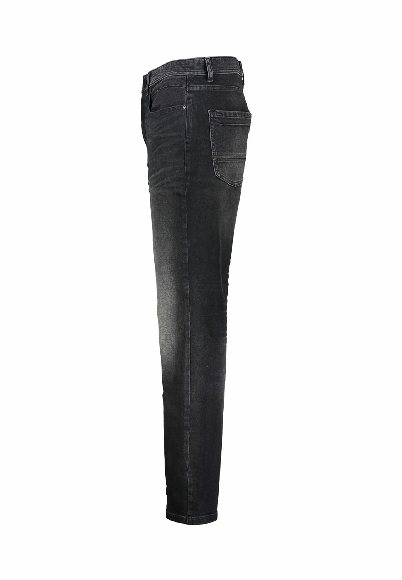 LERROS Relaxhose »LERROS BAXTER 5-Pocket-Denim im Used-Look, RELAXED FIT, black«