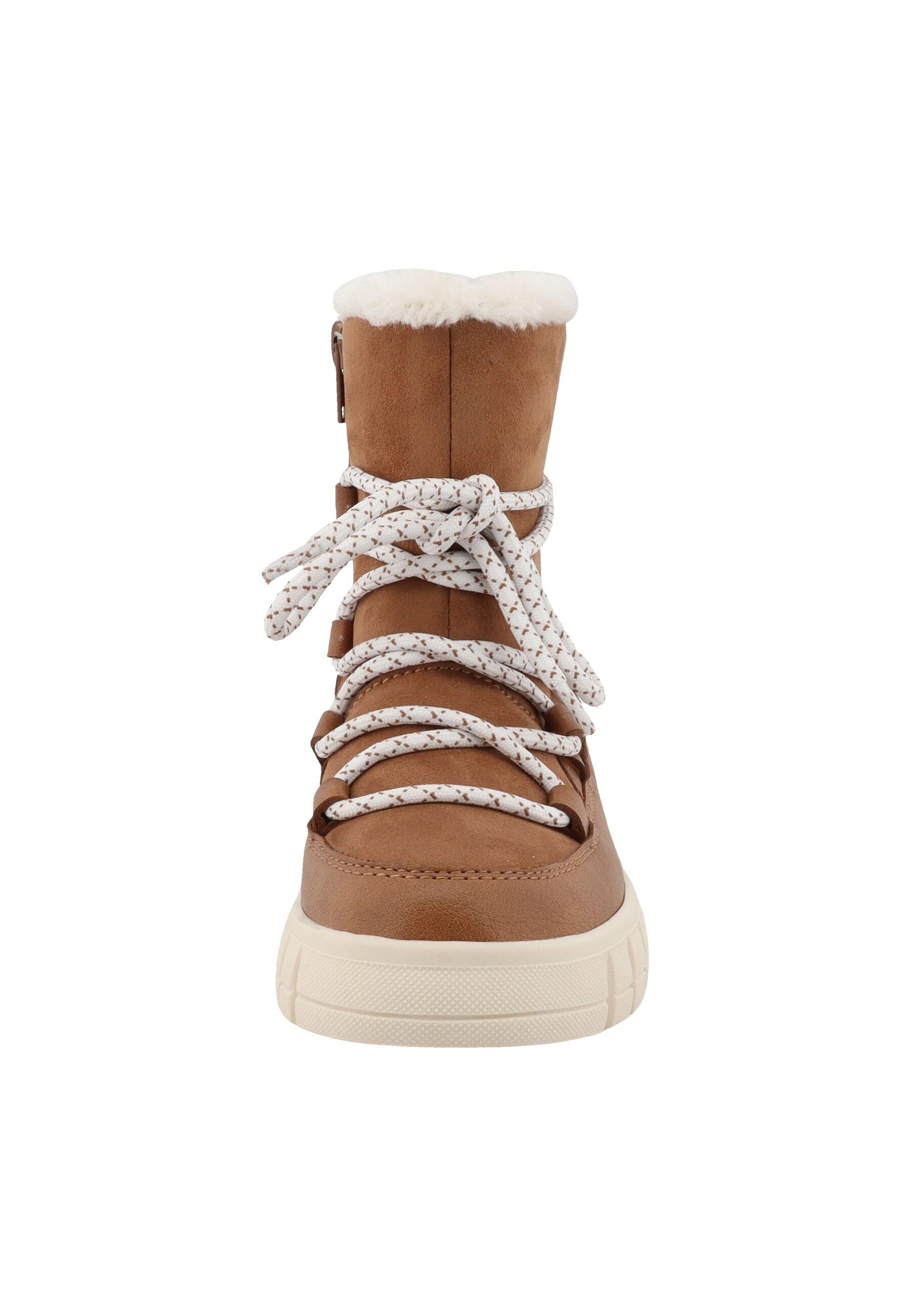 Stiefel TOM TAILOR "Tom Tailor Tall Boots", Mädchen, Gr. 34, hazel, unifarben, Schuhe Stiefel