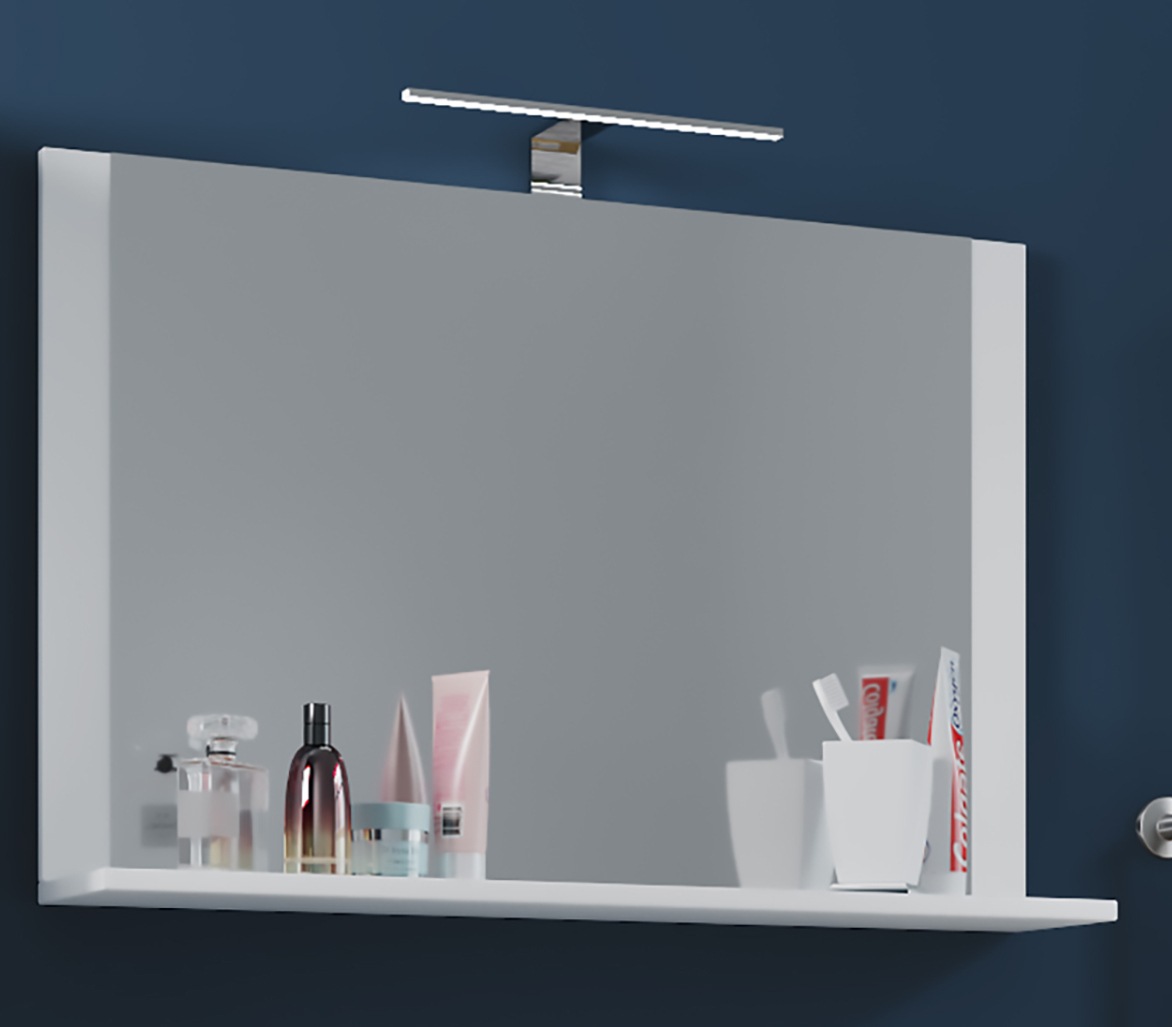 VCM Badspiegel "Badspiegel Wandspiegel Bad Ablage Lendas 55x60 cm" günstig online kaufen