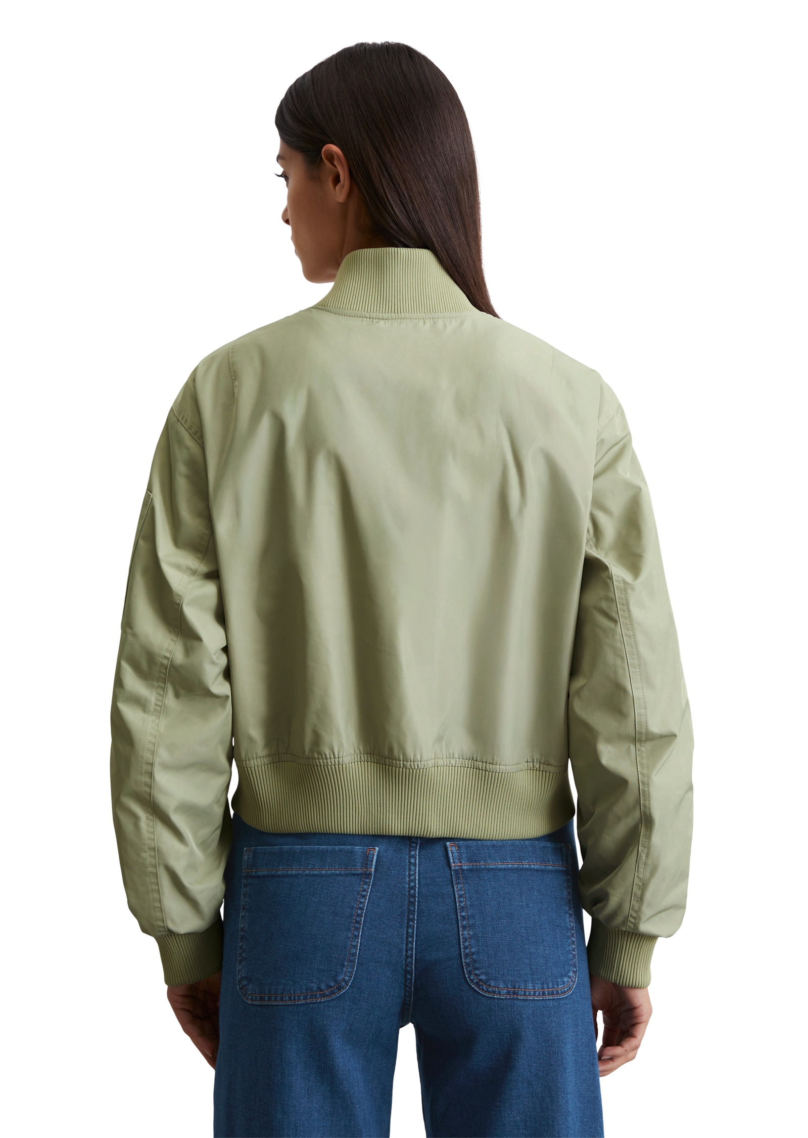 Marc O'Polo Outdoorjacke »aus recyceltem Polyester-Twill«, ohne Kapuze