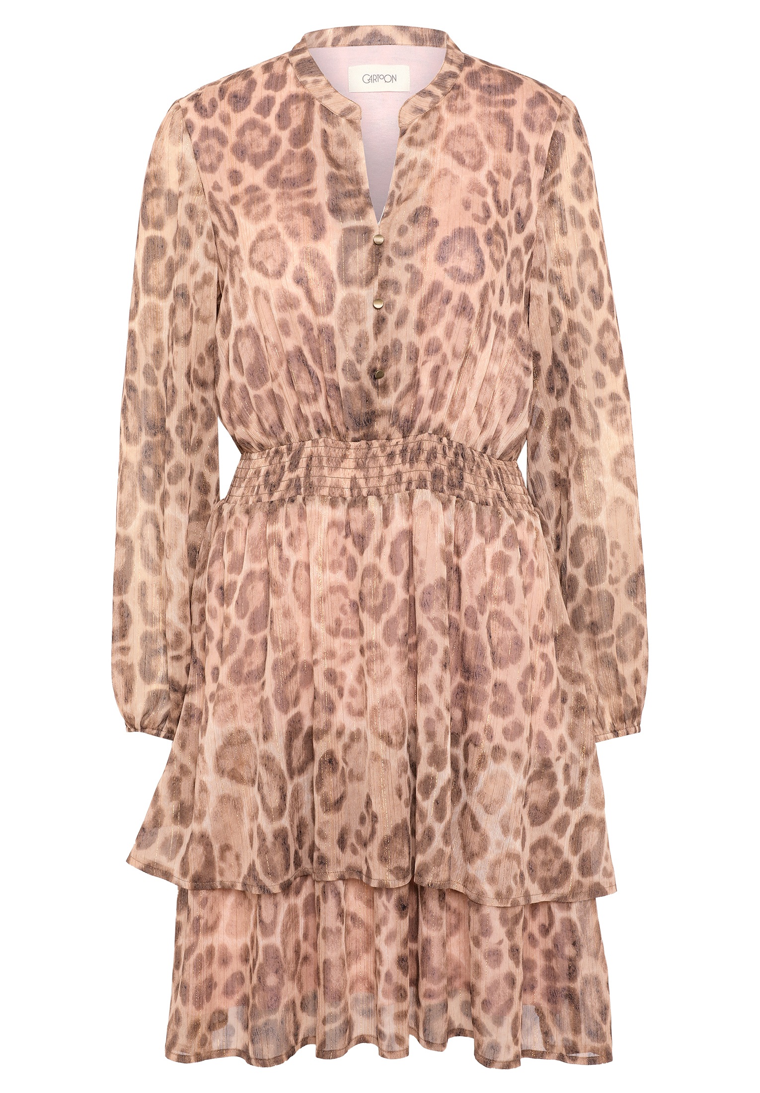 Cartoon Chiffonkleid "Damen mit Stufen" Ohne Tasche Muster günstig online kaufen