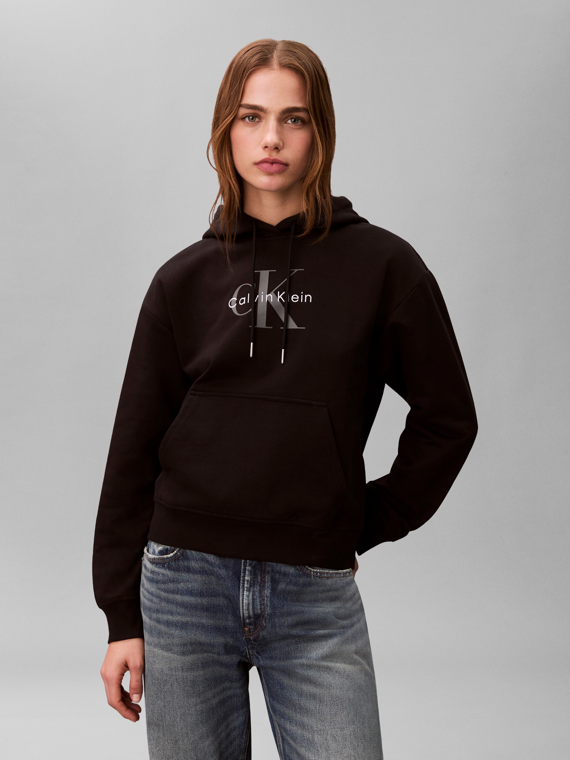 Calvin Klein Jeans Kapuzensweatshirt "MONOLOGO", Regular fit mit Kapuze und günstig online kaufen