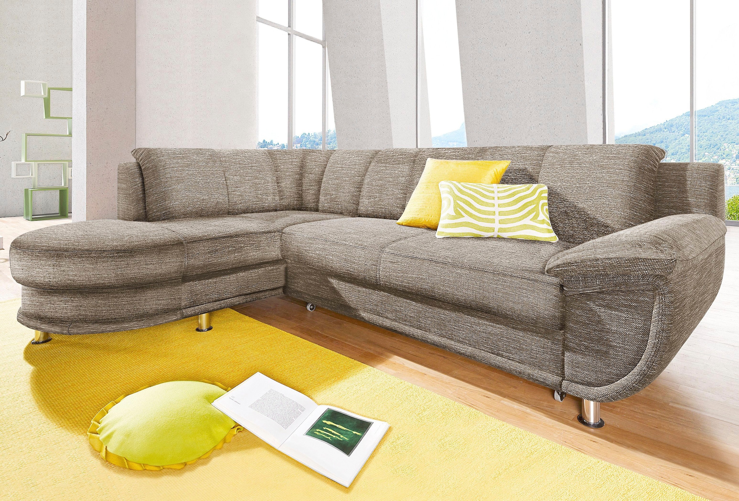TRENDMANUFAKTUR Ecksofa "Rondo, zeitlos und elegant, bequem, L-Form", wahlw günstig online kaufen