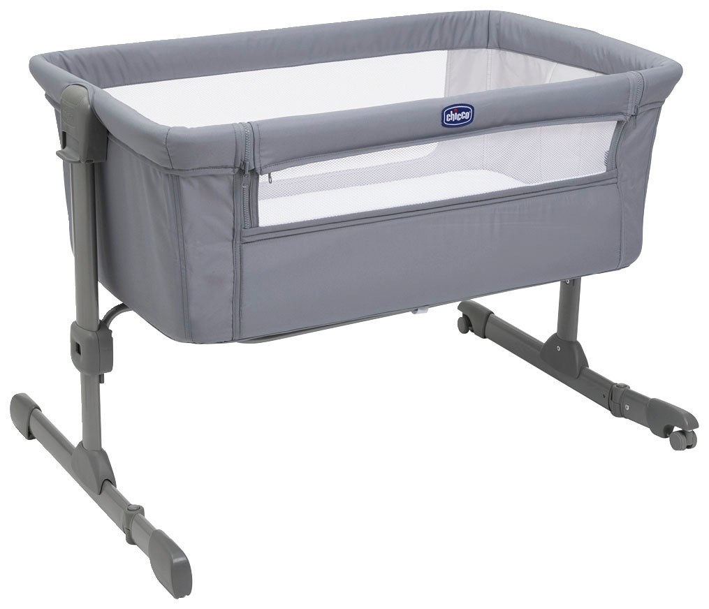 CHICCO Baby Beistellbett "next2me essential", grau, Polyester, Babybetten, Bezug teilweise aus recyceltem Material