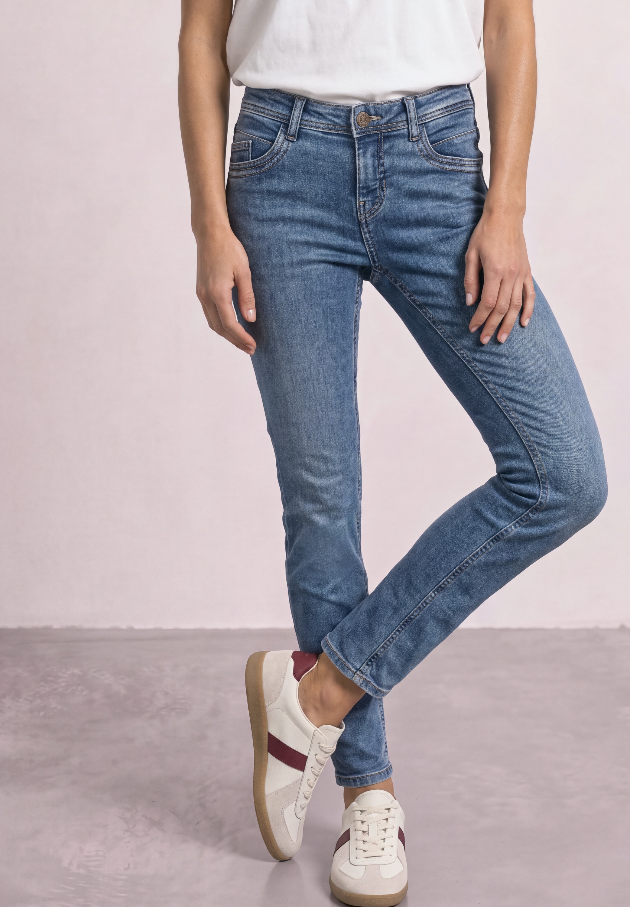 STREET ONE Comfort-fit-Jeans Middle Waist