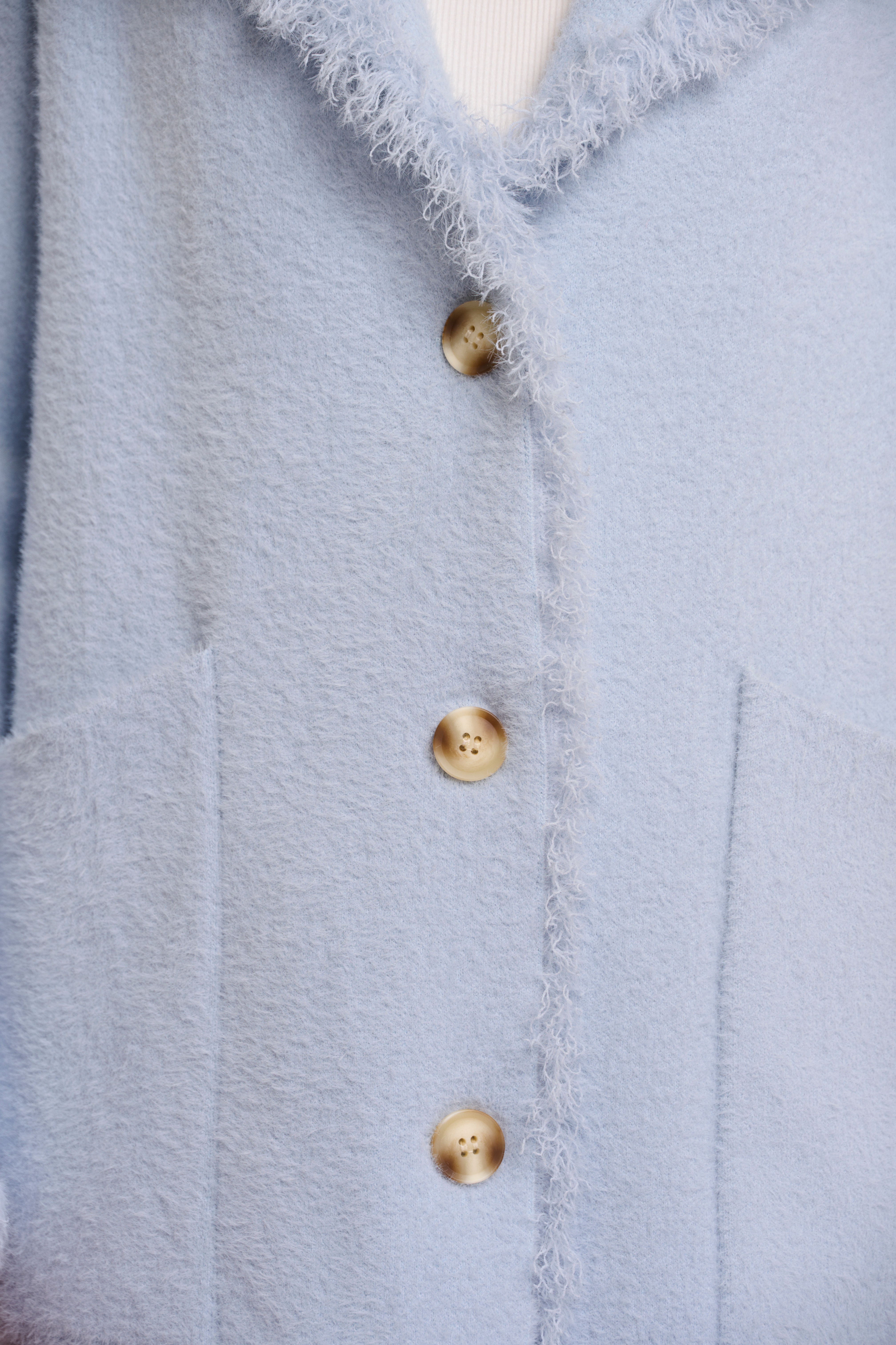 Thumbnail - Rino & Pelle Longstrickjacke "CATENA" mit Fransendetails und Knöpfen