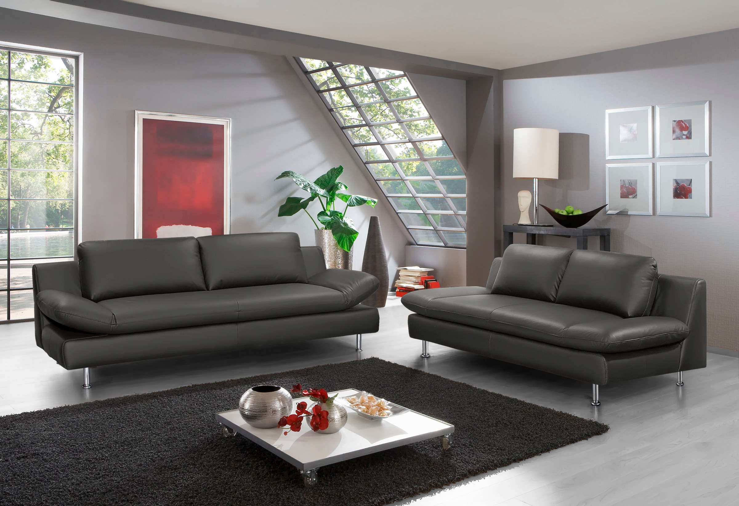 PLACES OF STYLE Polstergarnitur "Redding" Set, 2 Stk. tlg. bestehend aus 2- günstig online kaufen