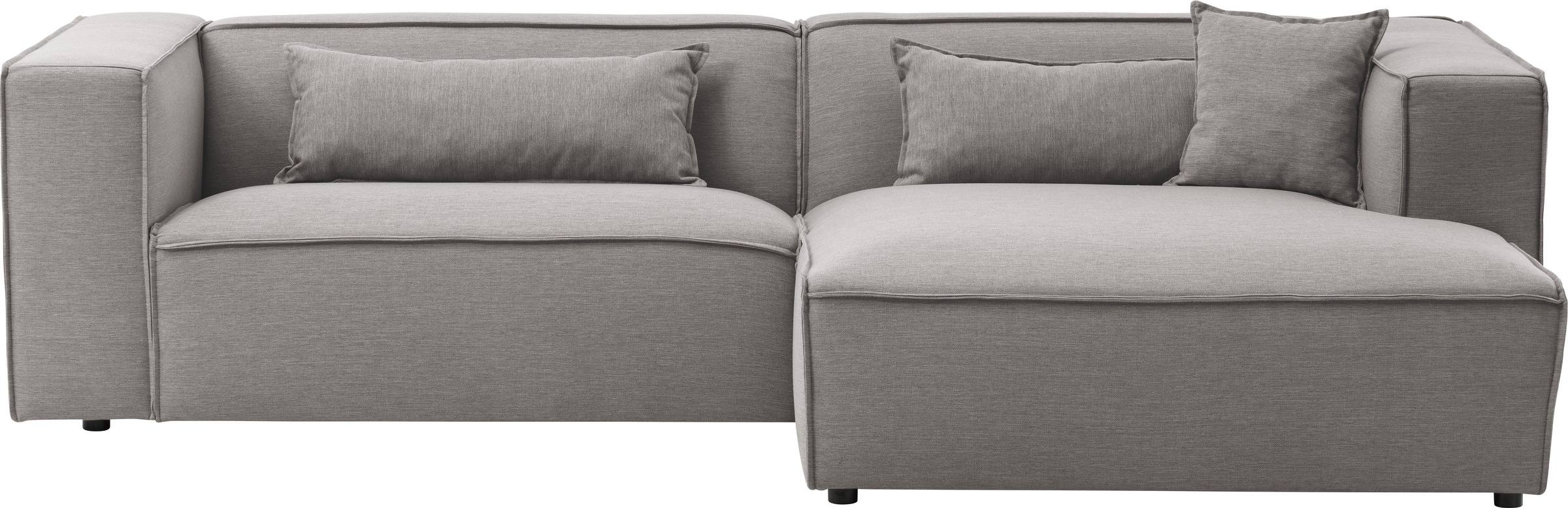 LeGer Home by Lena Gercke Ecksofa "PIARA mit Kedernaht, Cord, Leinenoptik o günstig online kaufen