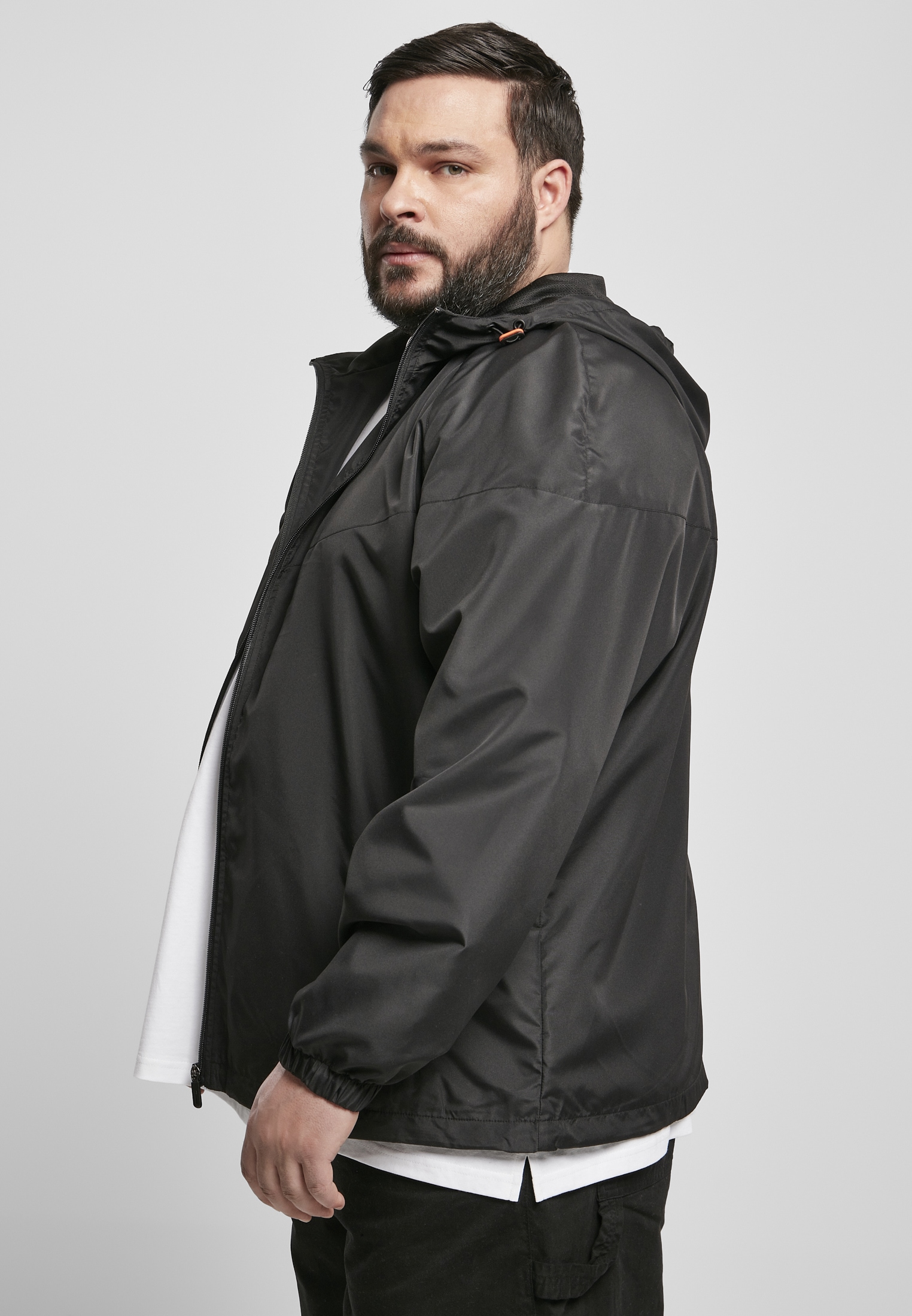 URBAN CLASSICS Allwetterjacke »Urban Classics Herren Recycled Windrunner«, (1 St.), mit Kapuze