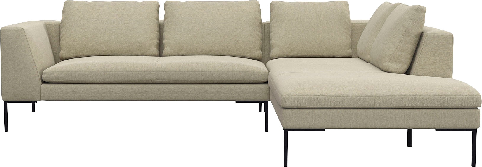 FLEXLUX Ecksofa "Loano, superbequemer Sitzkomfort durch Kaltschaum im Sitz" günstig online kaufen