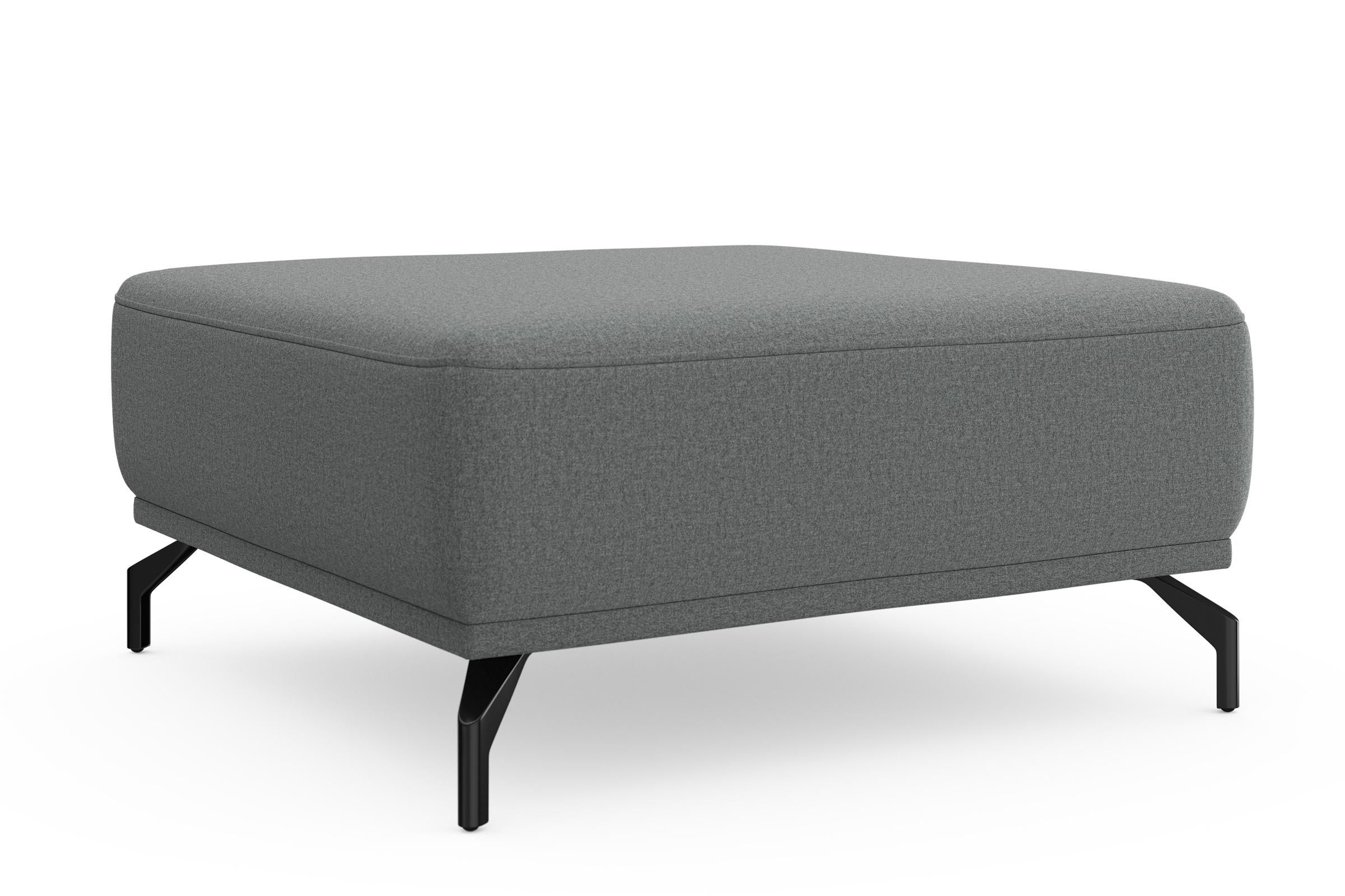 sit&more Hocker "Bailando", mit Federkern und schwarzen, matten Metallfüßen günstig online kaufen