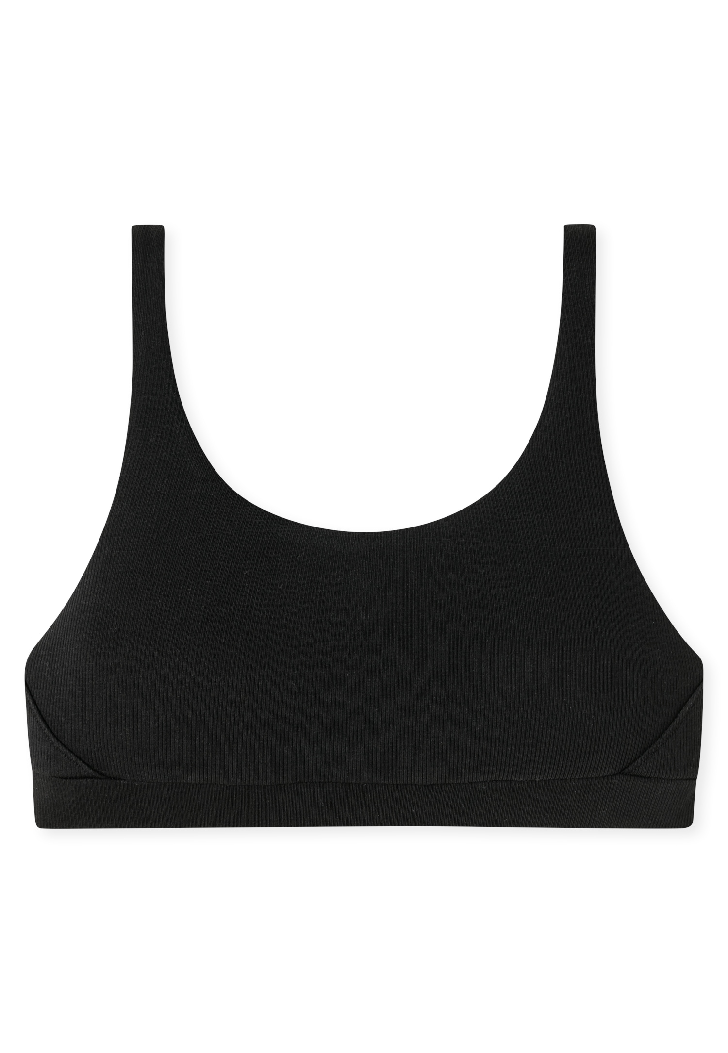 Schiesser Bustier »Pure Rib«, sanft stützendes Unterbrustband, Doppelripp-Qualtiät, elastisch