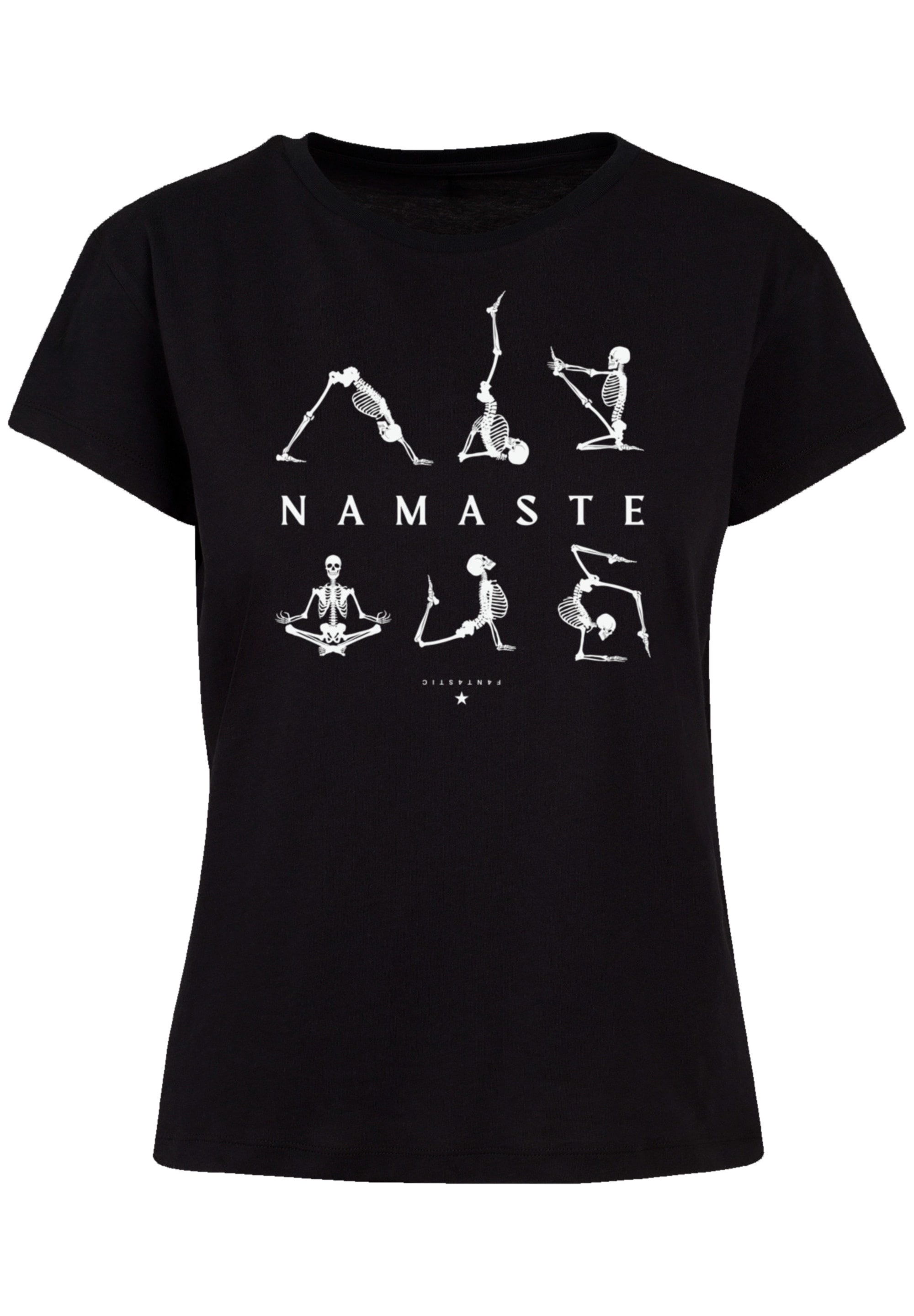 T-Shirt | F4NT4STIC Skelett online BAUR Print kaufen »Namaste Halloween«, Yoga