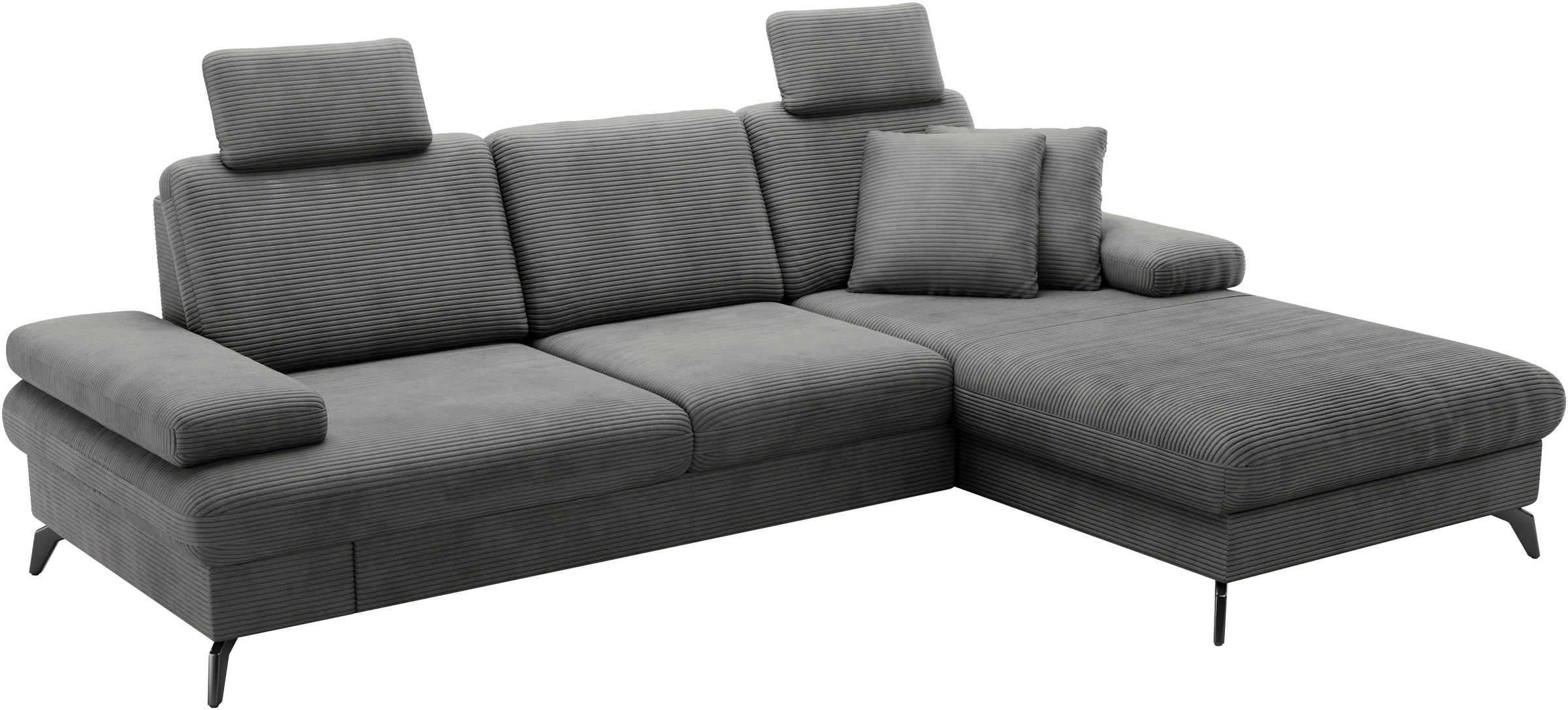 sit&more Ecksofa »Morris Jubi, L-Form«, inkl. Armteilfunktion und 1 Zierkissen, wahlweise mit Bettfunktion