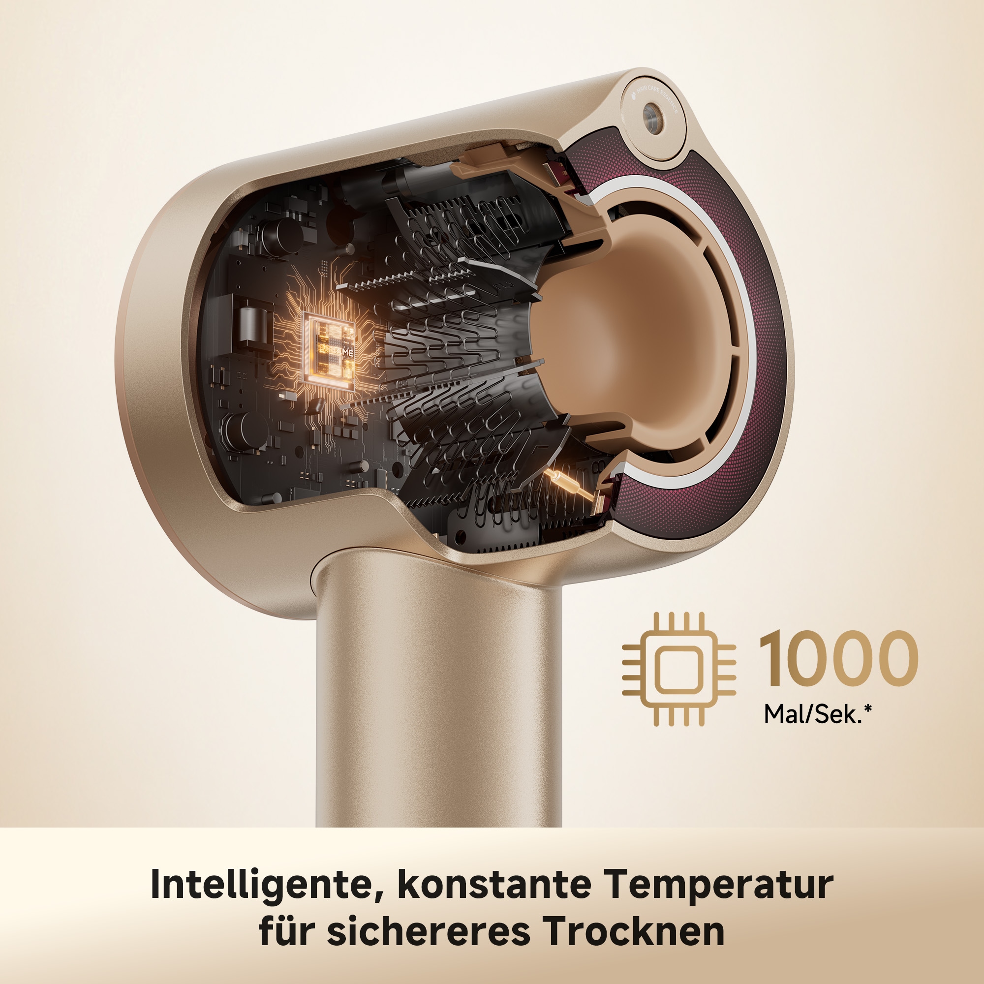 Dreame Haartrockner »Miracle Essence« 1.600 W 2 Aufsätze Essenz-Mikronebel, Rotlichtpflege, Anti-Frizz-Ionen