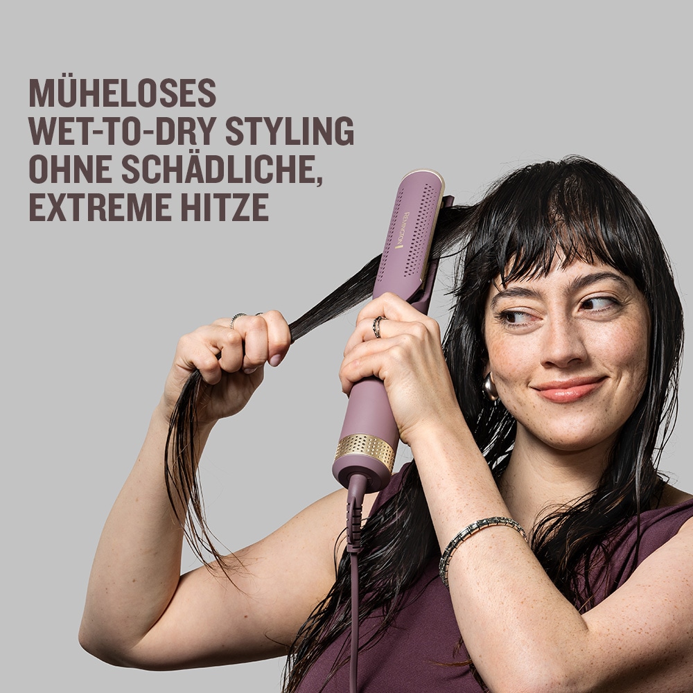 Remington Warmluftbürste »AIRvive2-in-1 Airstyler(AS8930)« 2-in-1 Glätteisen: Nass-& Trockenanwendung, Ionic Air, Anti Frizz