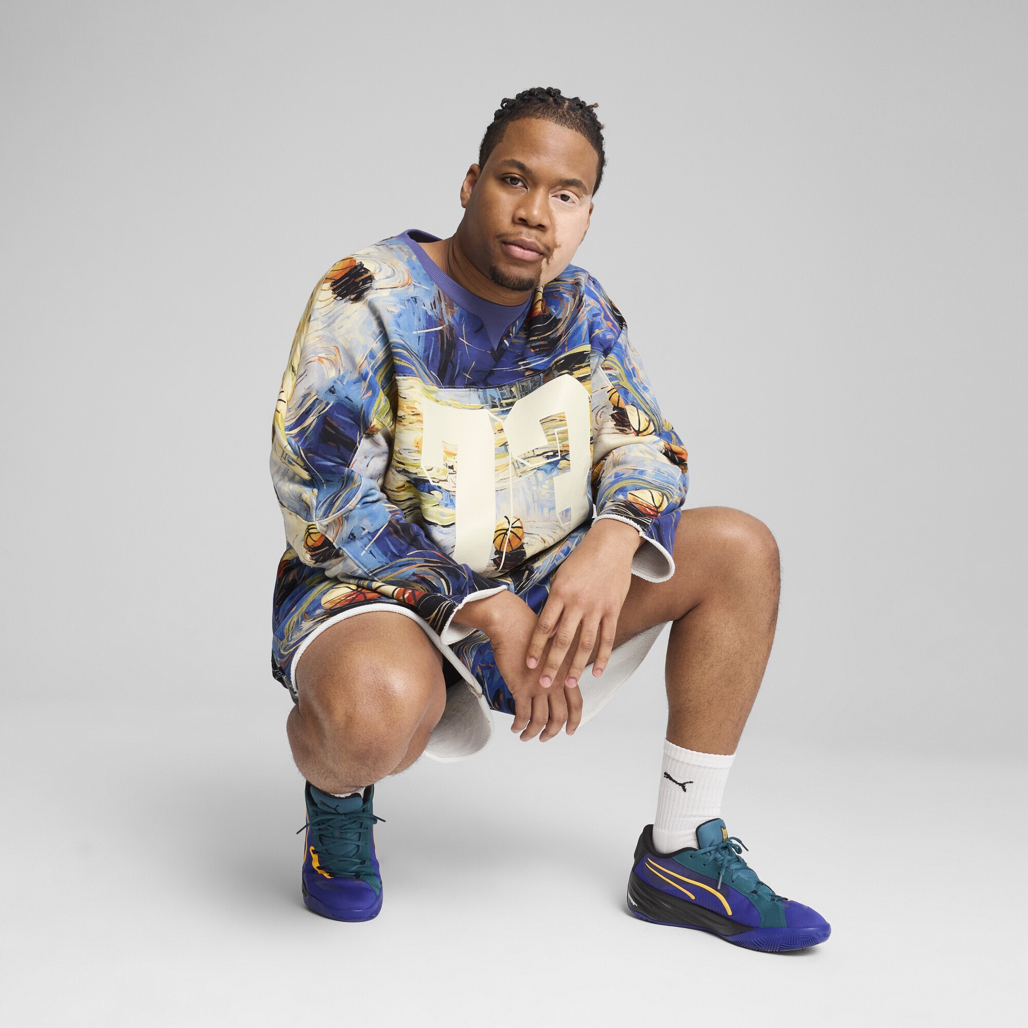 PUMA Sweatshirt »Dylan Exhibit Hockey-Inspired Basketballsweater Herren«
