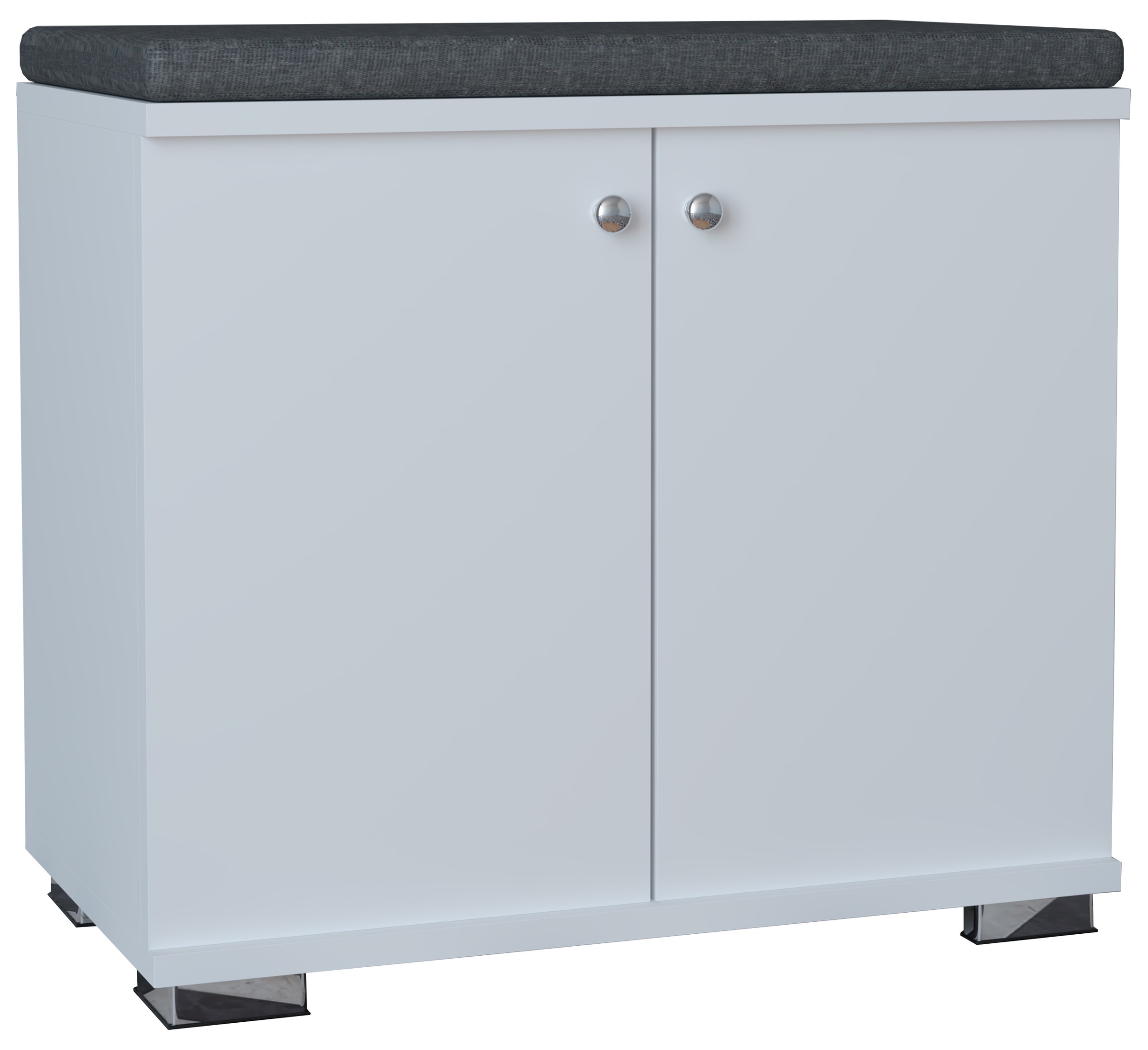 VCM Schuhschrank »VCM Holz Sitzbank | Schuhschrank | Maße: H. 49 x B. 60 x T. 33 cm | 2 Drehtüren | 2Fächer - Gados S«, (1 St.)